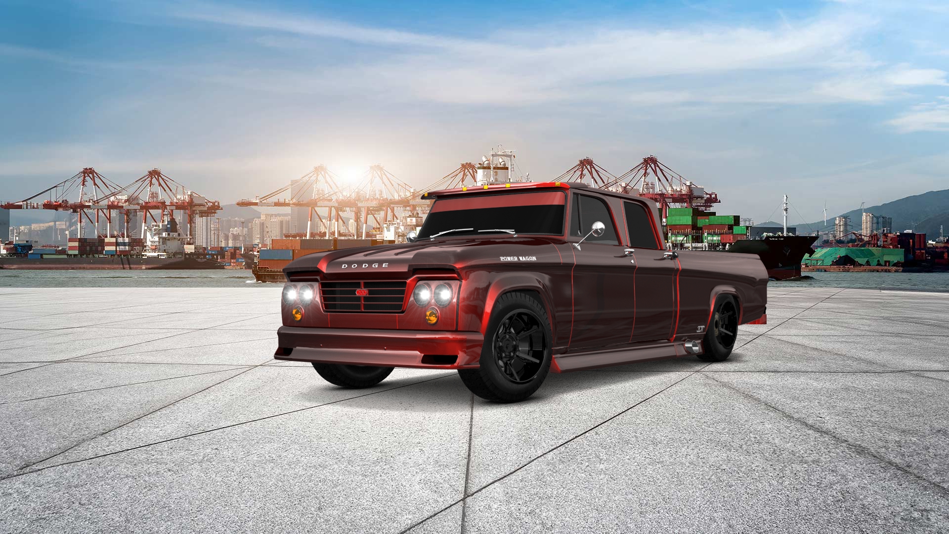 Dodge Power Wagon 4 Door pickup truck 1964 tuning