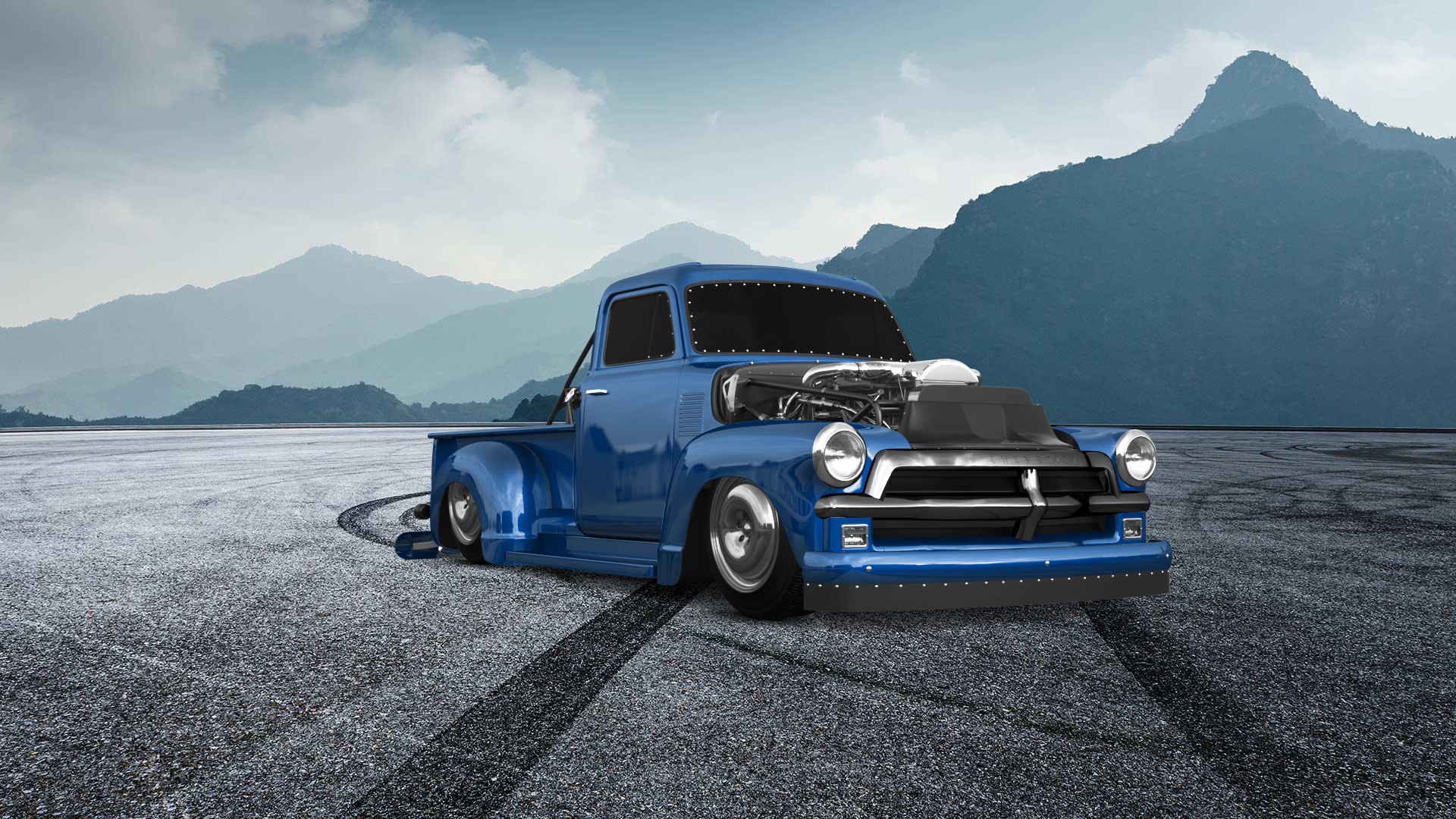 Chevrolet 3100 2 Door pickup truck 1954 tuning