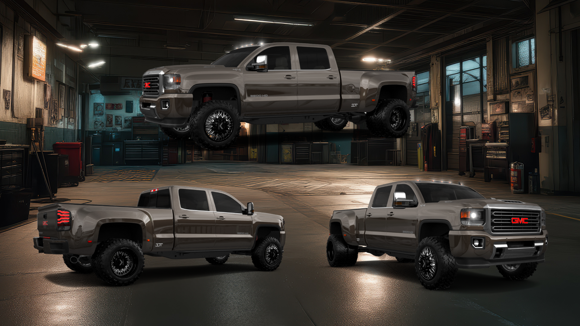 GMC Sierra 3500 HD Crew Cab 4 Door pickup truck 2015 tuning