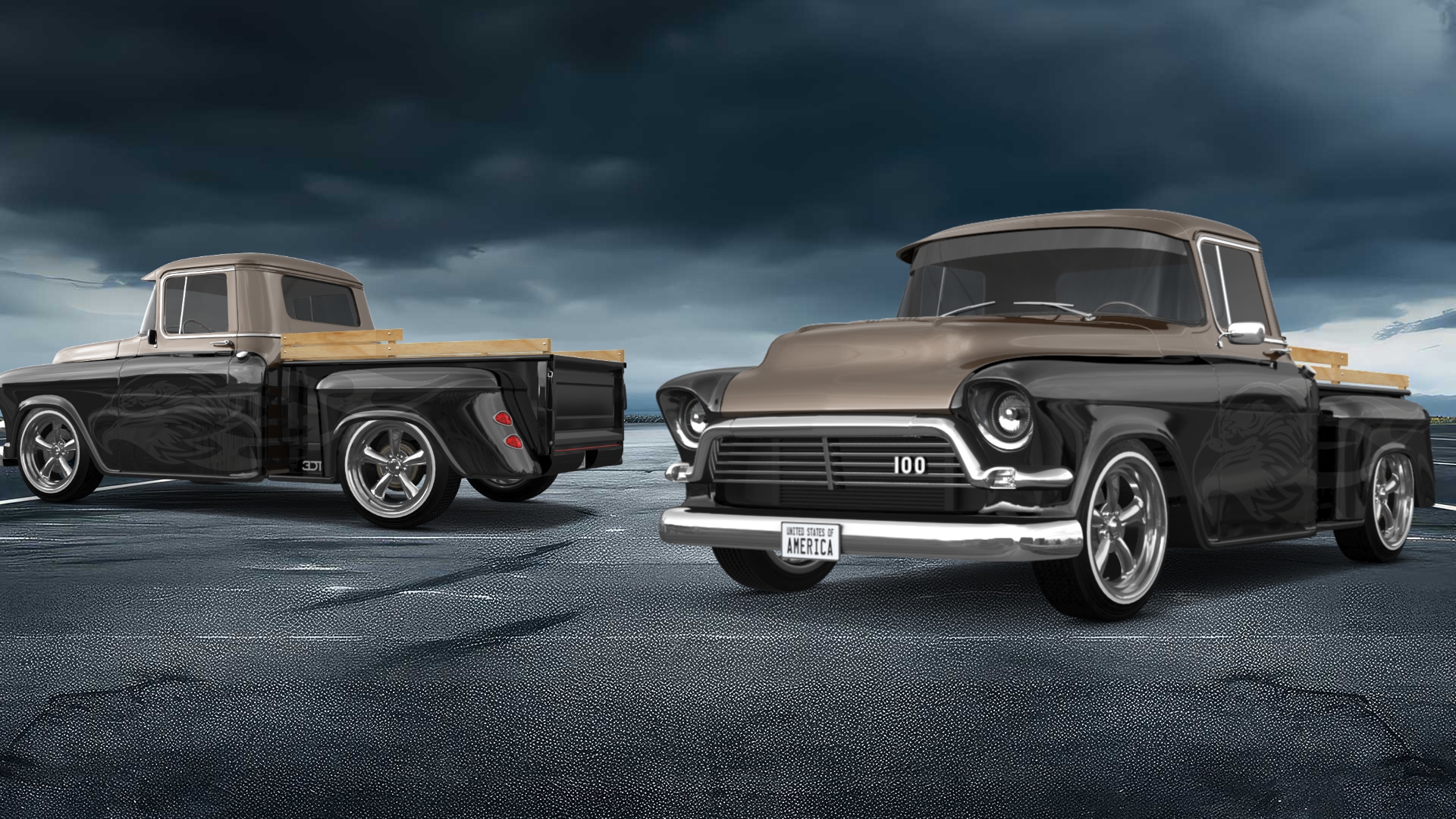 GMC 100 Stepside 2 Door pickup truck 1957