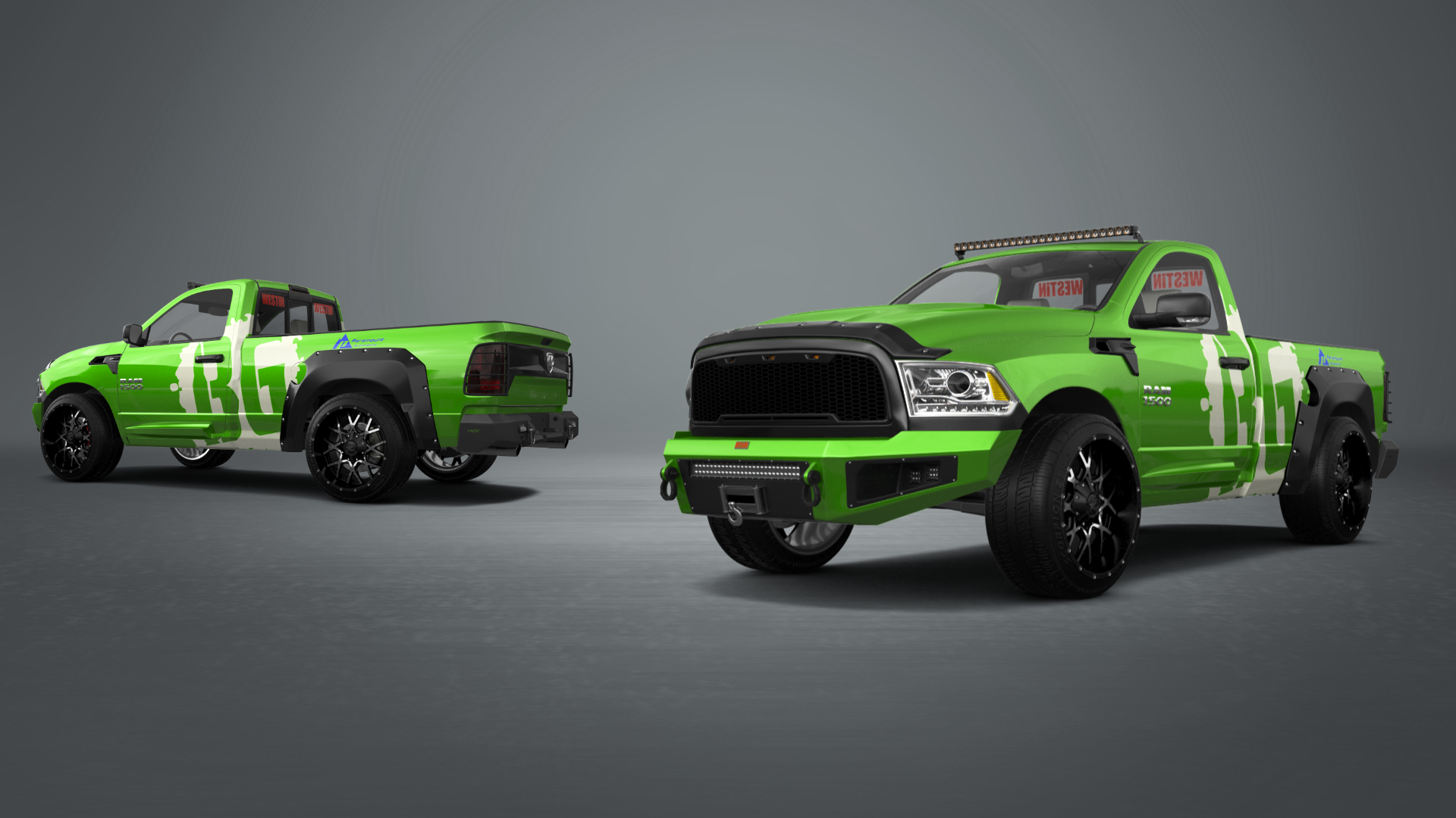 Dodge Ram 1500 6.4' box Regular Cab 2 Door pickup truck 2009 tuning