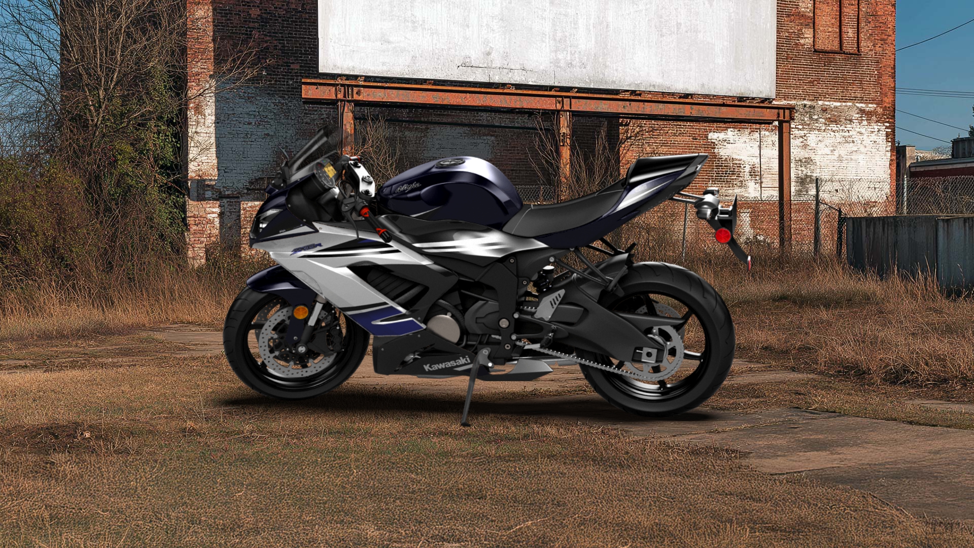 Kawasaki Ninja ZX 6R Sport Bike 2015 tuning