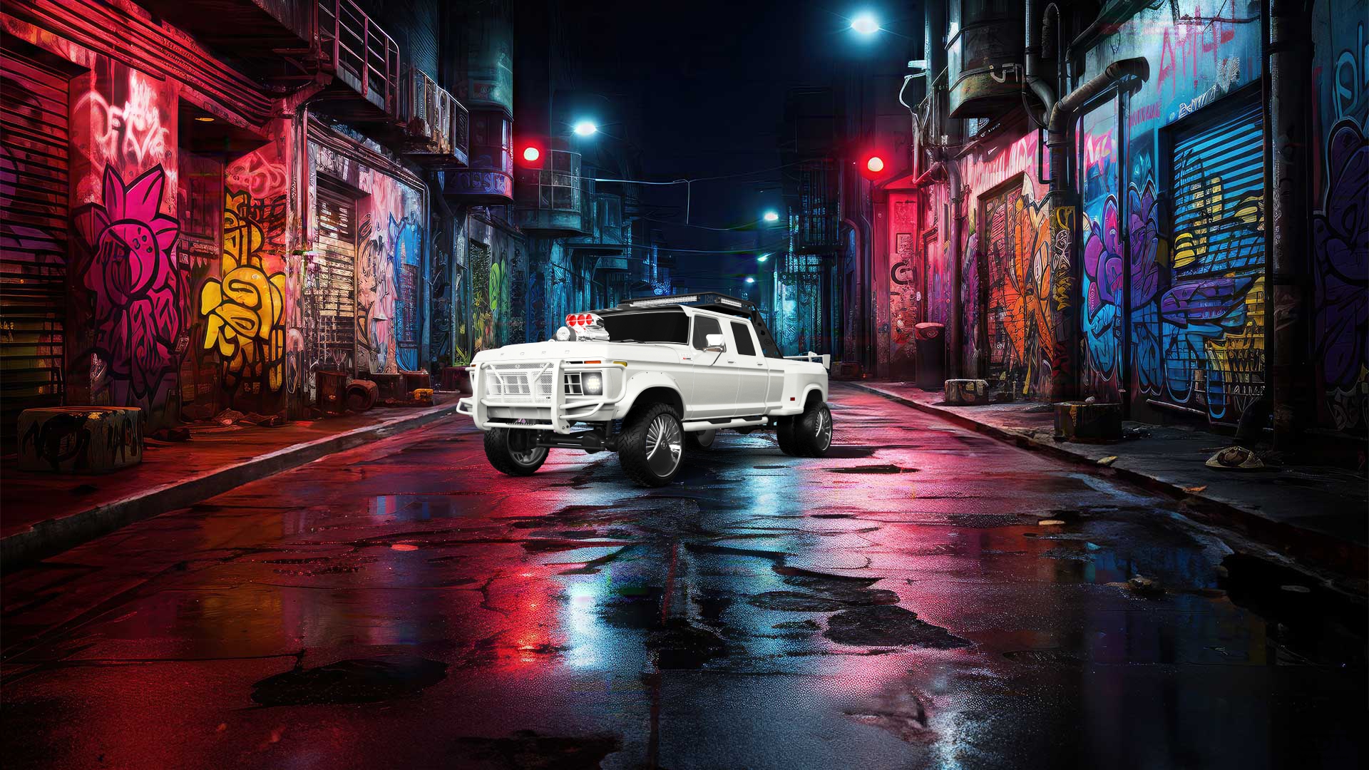 Ford F-350 Dually 4 Door pickup truck 1973