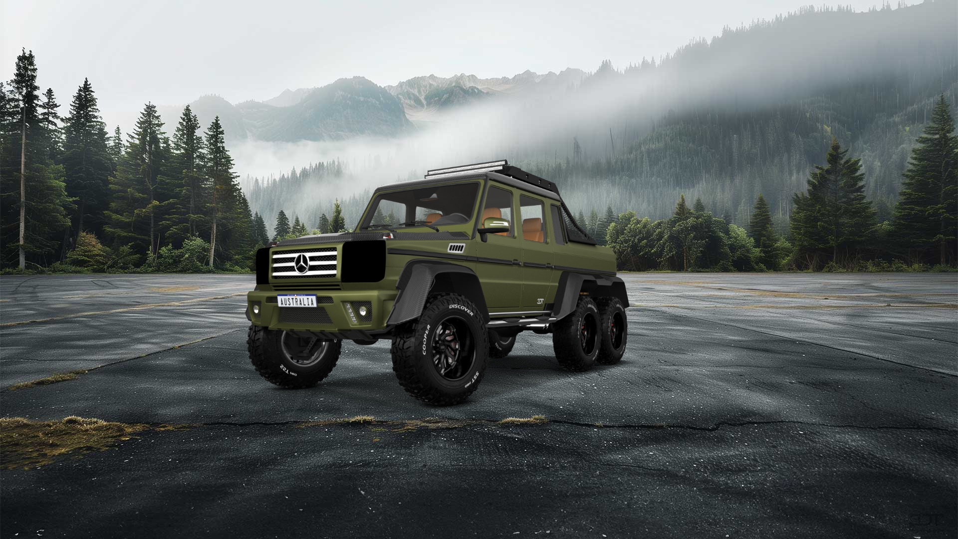 Mercedes G 63 AMG 6x6 4 Door pickup truck 2013 tuning