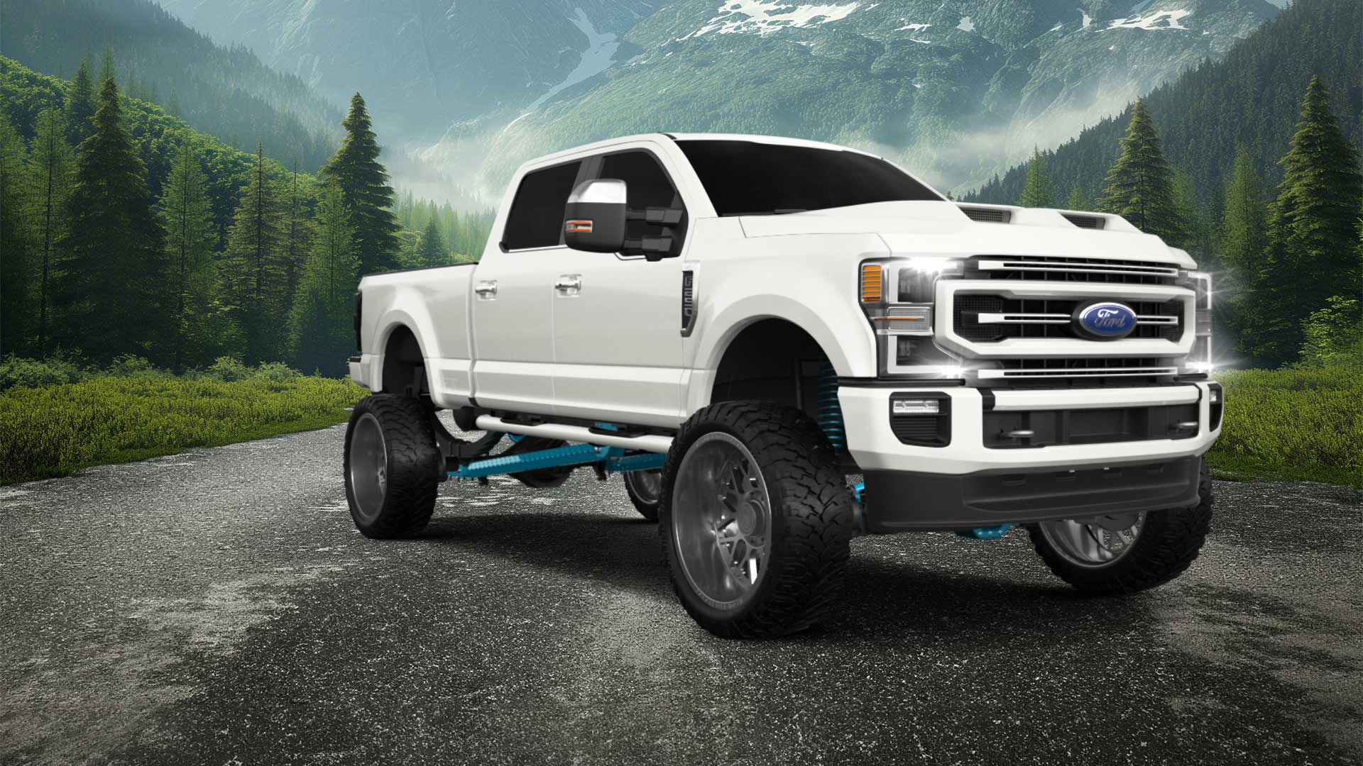 Ford F-250 4 Door pickup truck 2021 tuning