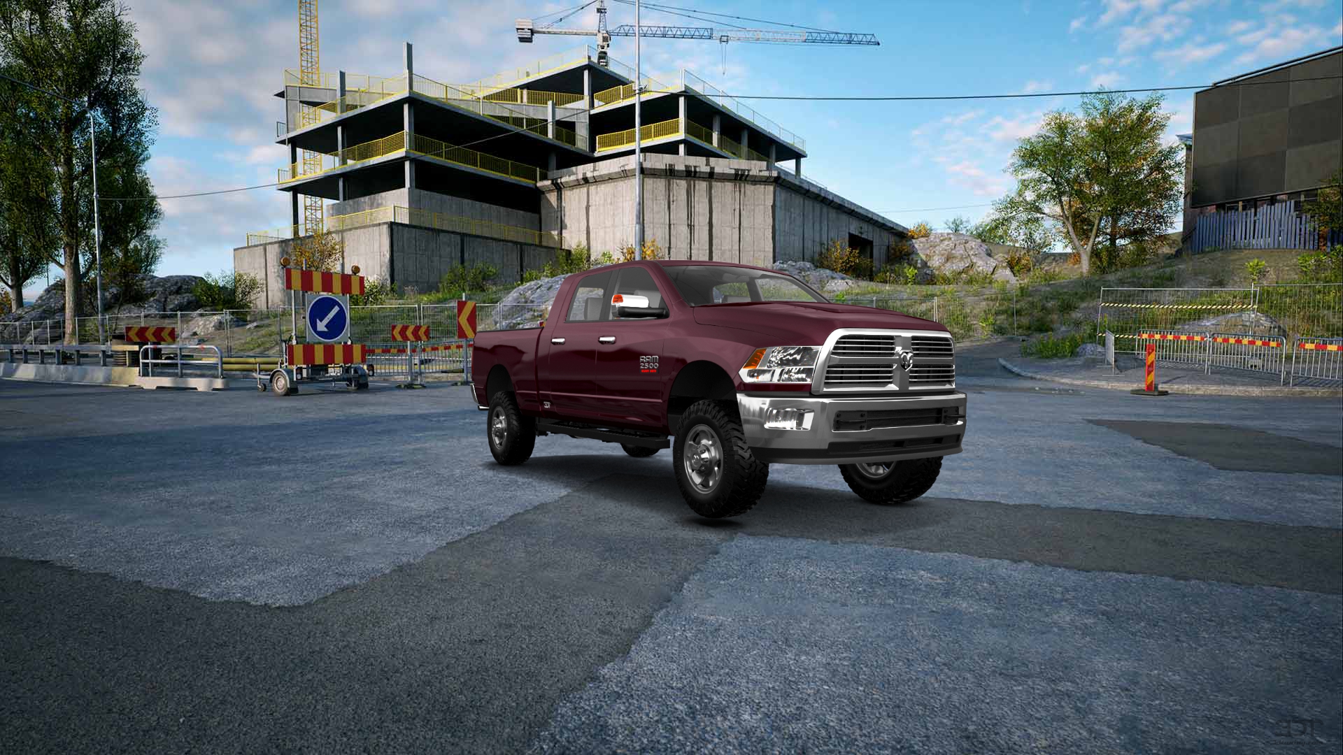 Dodge Ram 2500 Mega Cab 6.4 ft box 4 Door pickup truck 2010 tuning