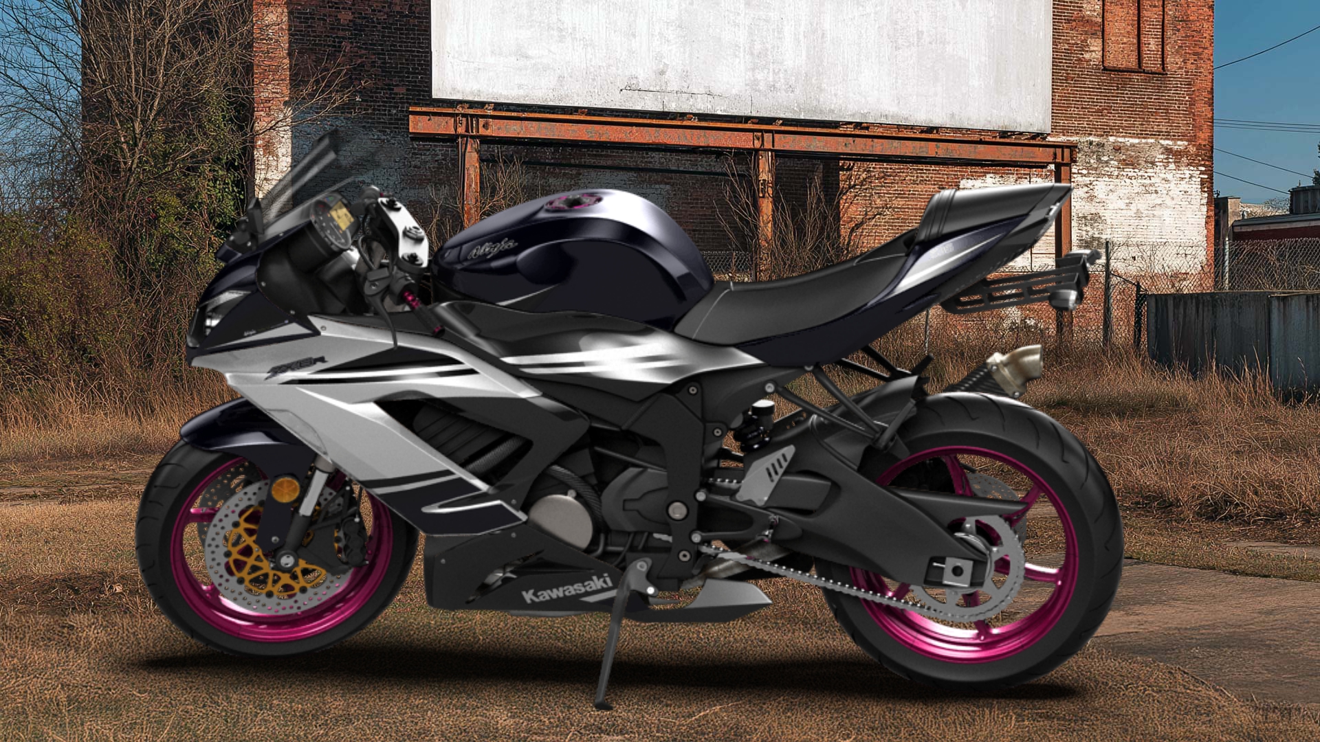 Kawasaki Ninja ZX 6R Sport Bike 2015 Images
