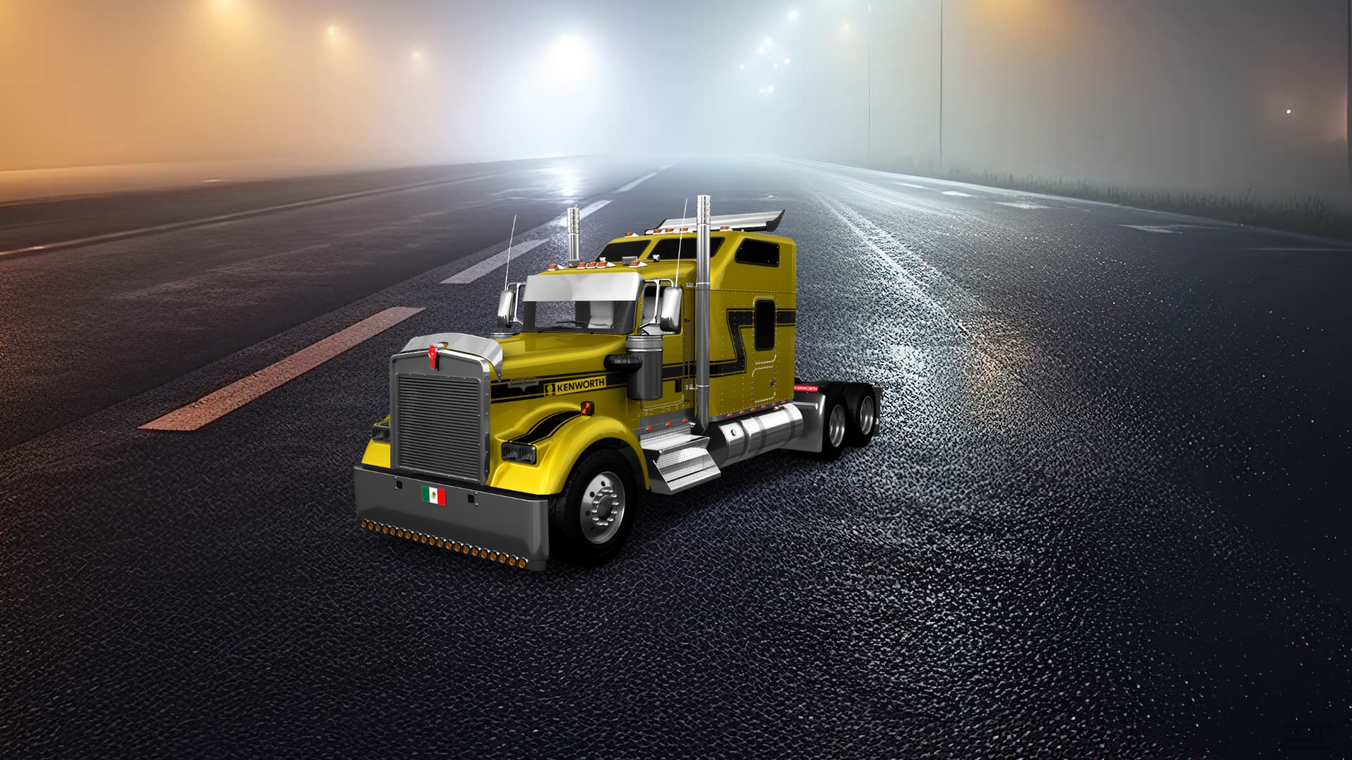 Kenworth W900 Sleeper Cab Truck 2015 tuning