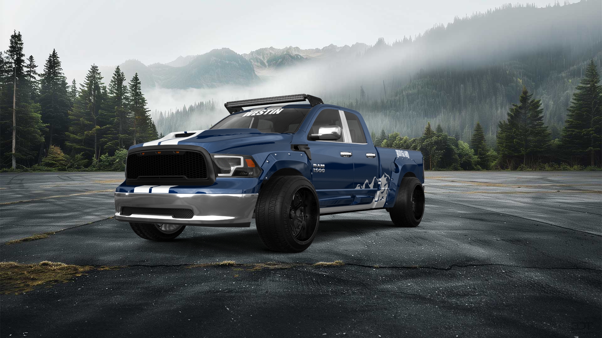 Dodge Ram 1500 6.4' box Extended Cab 4 Door pickup truck 2009 tuning