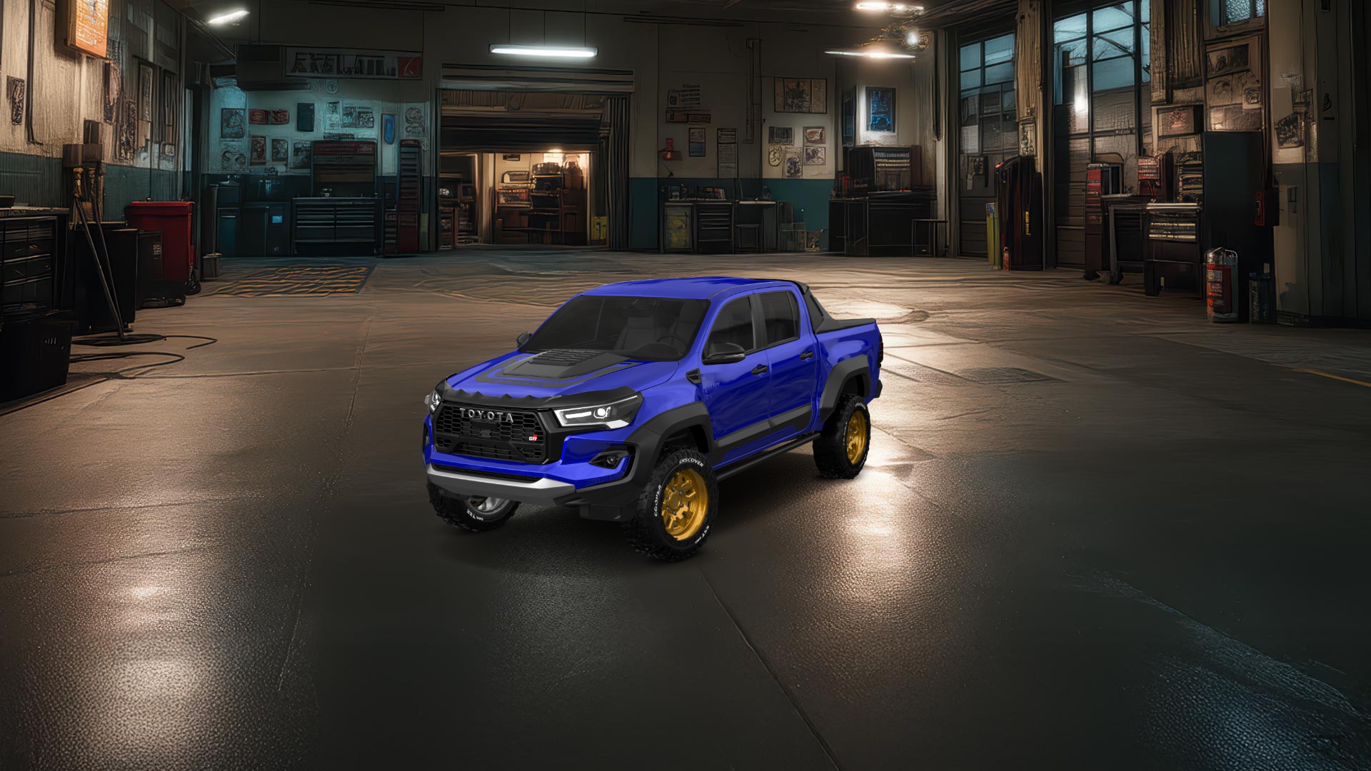 Toyota Hilux Double Cab 4 Door pickup truck 2015 tuning