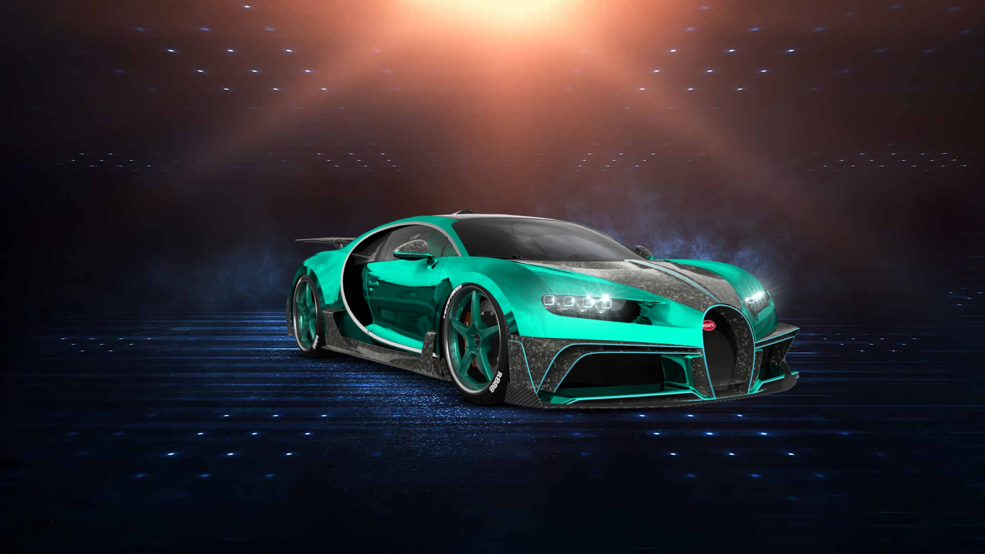 Bugatti Chiron 2 Door Coupe 2016 tuning