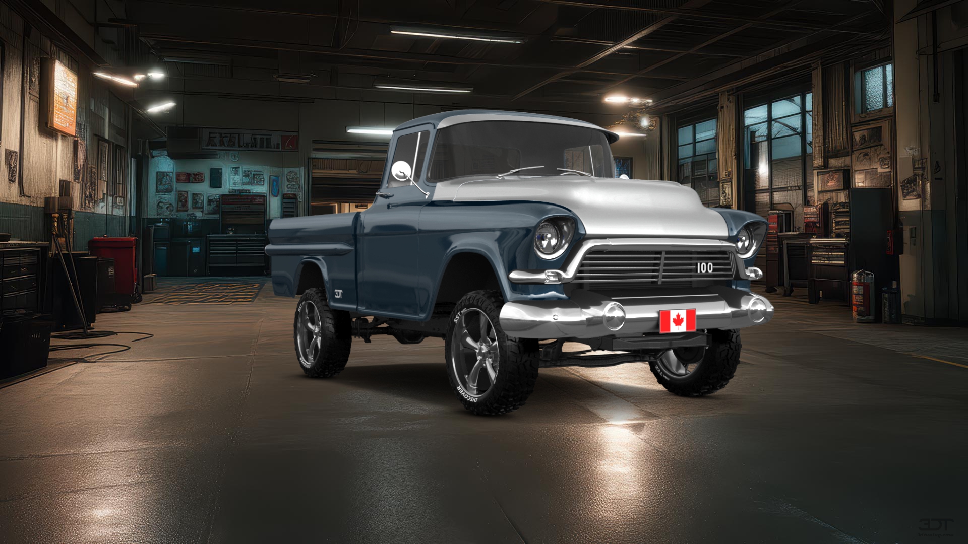 GMC 100 Stepside 2 Door pickup truck 1957 tuning
