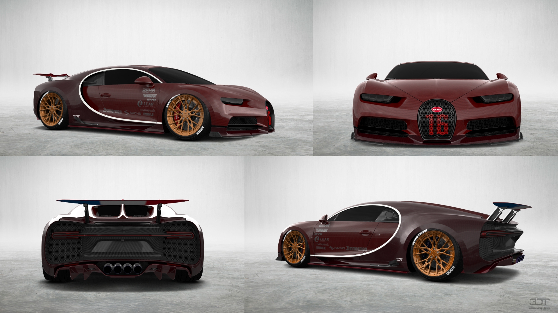 Bugatti Chiron 2 Door Coupe 2016 tuning