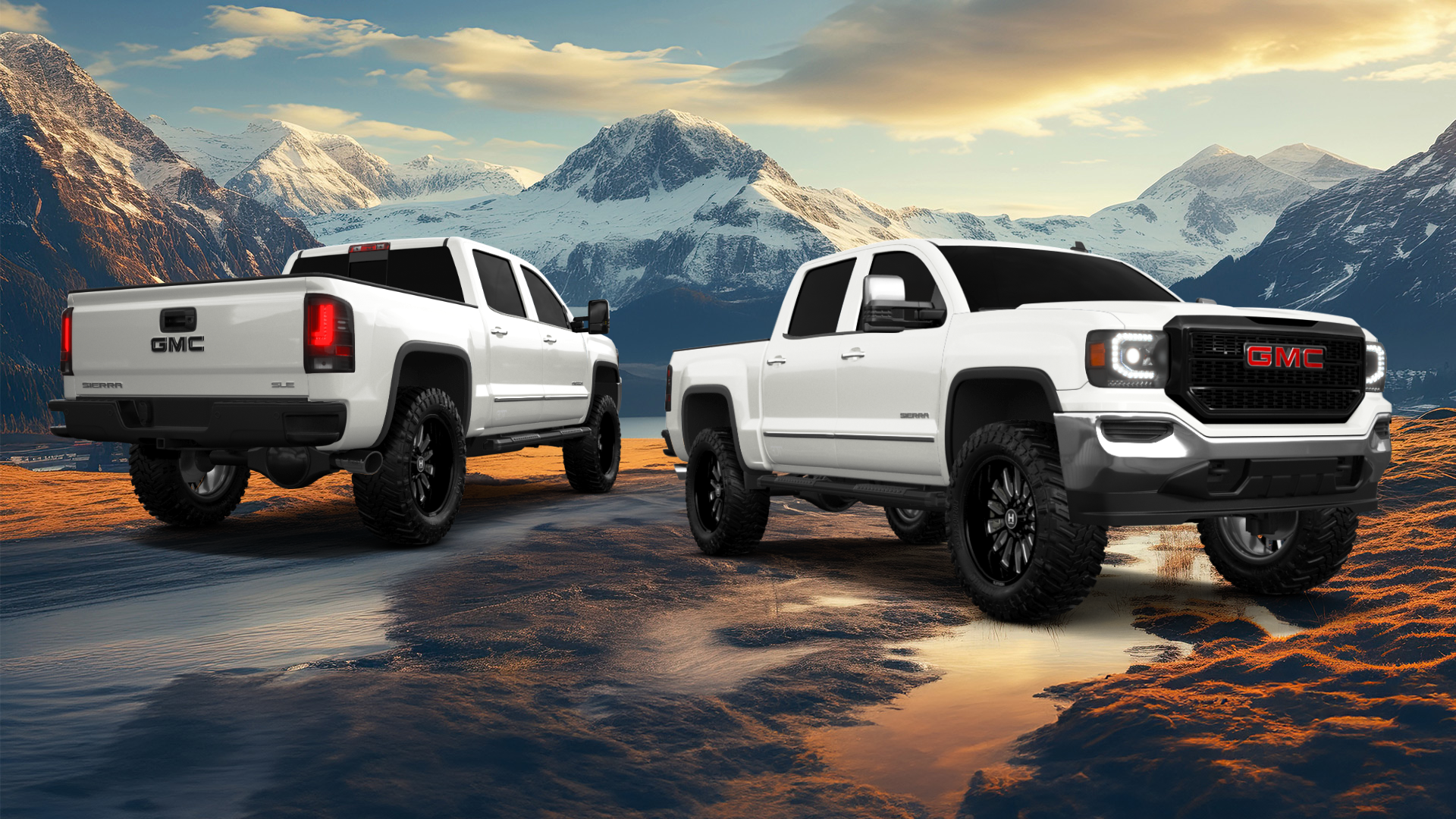 Tuning GMC Sierra 1500 Crew Cab 4 Door pickup truck 2016
