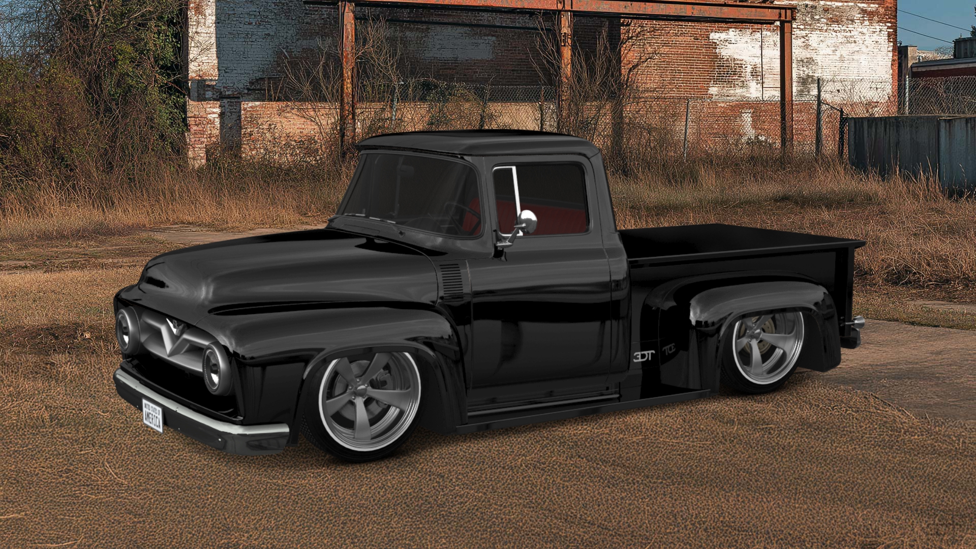 Ford F-100 2 Door truck 1956 Images