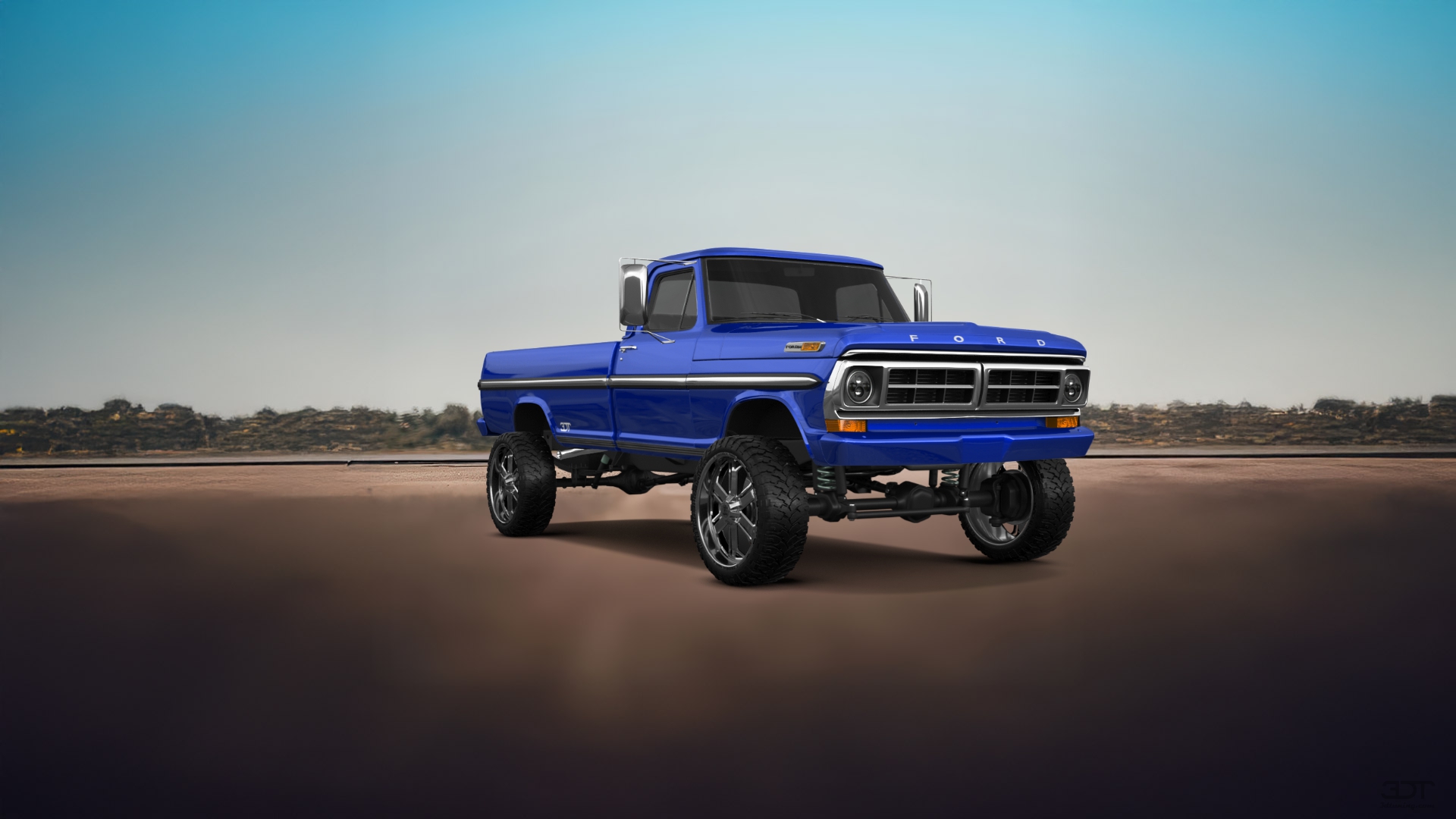 Ford F-250 2 Door pickup truck 1971 tuning