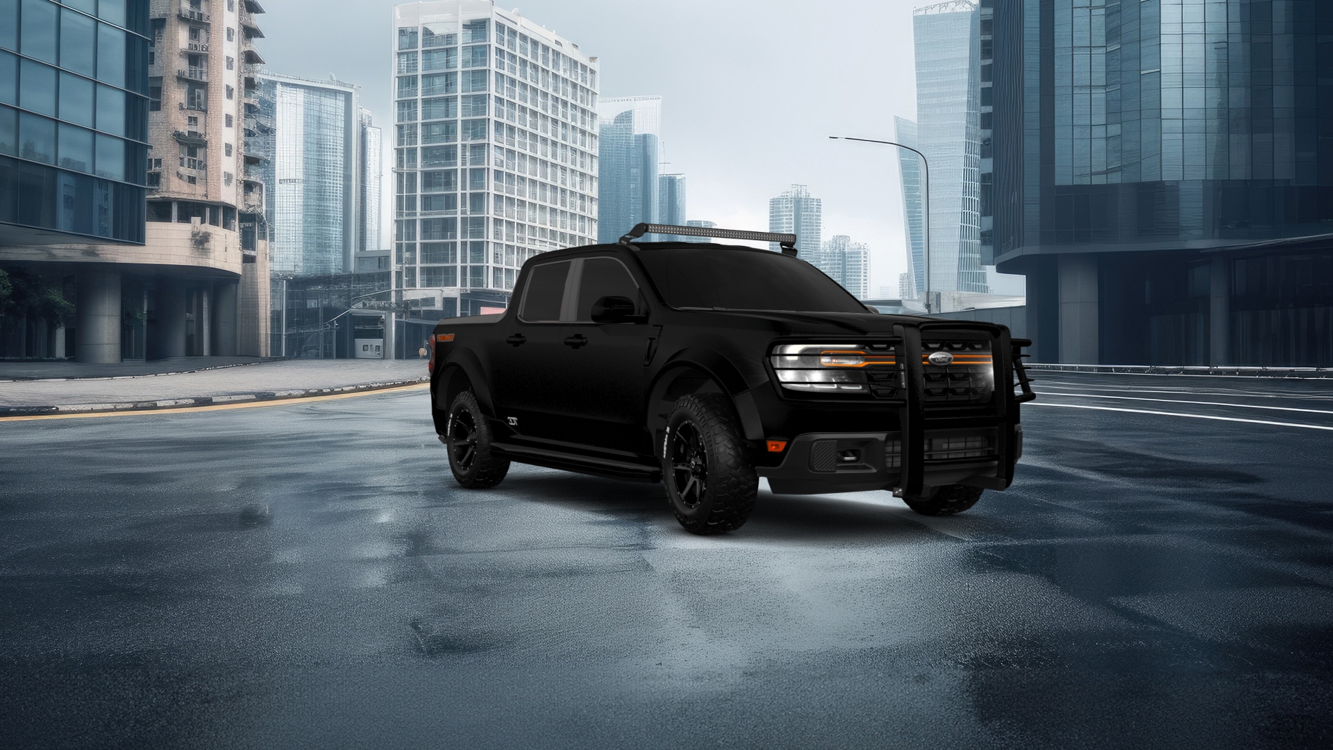 Ford Maverick 4 Door pickup truck 2022 tuning