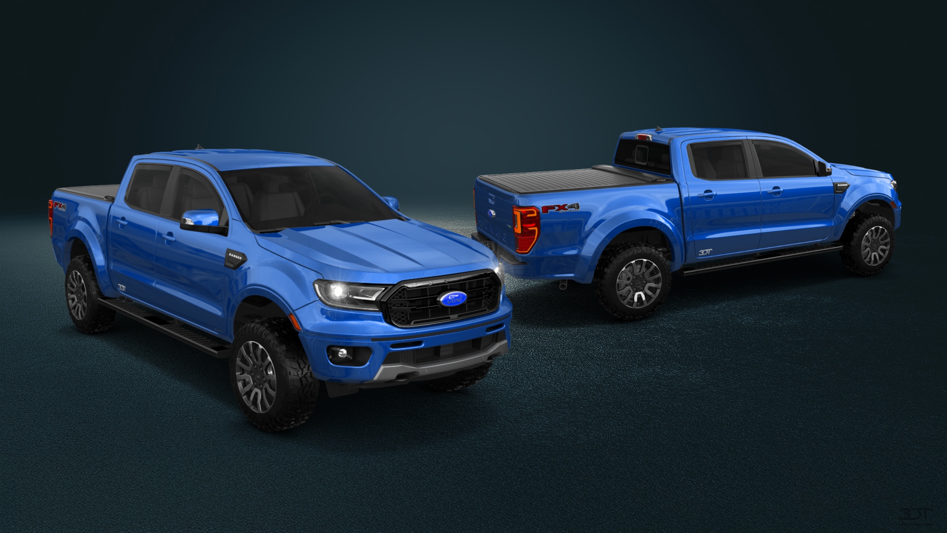 Ford Ranger 4 Door pickup truck 2019 tuning