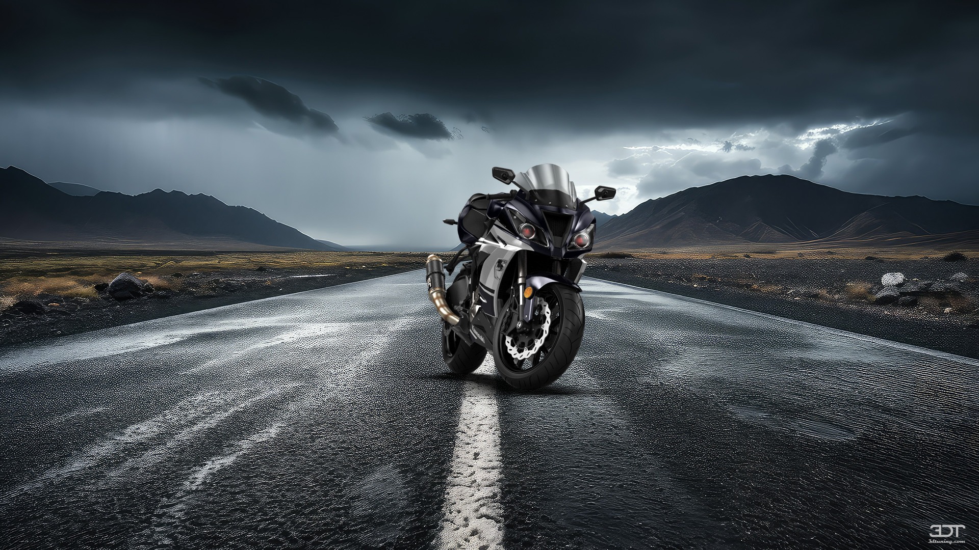 Kawasaki Ninja ZX 6R Sport Bike 2015 tuning