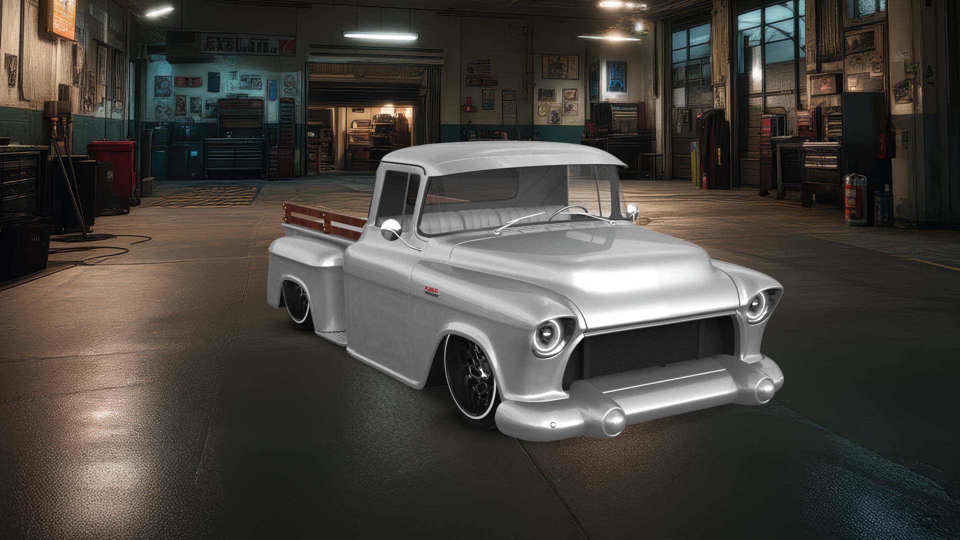 GMC 100 Stepside 2 Door pickup truck 1957 tuning