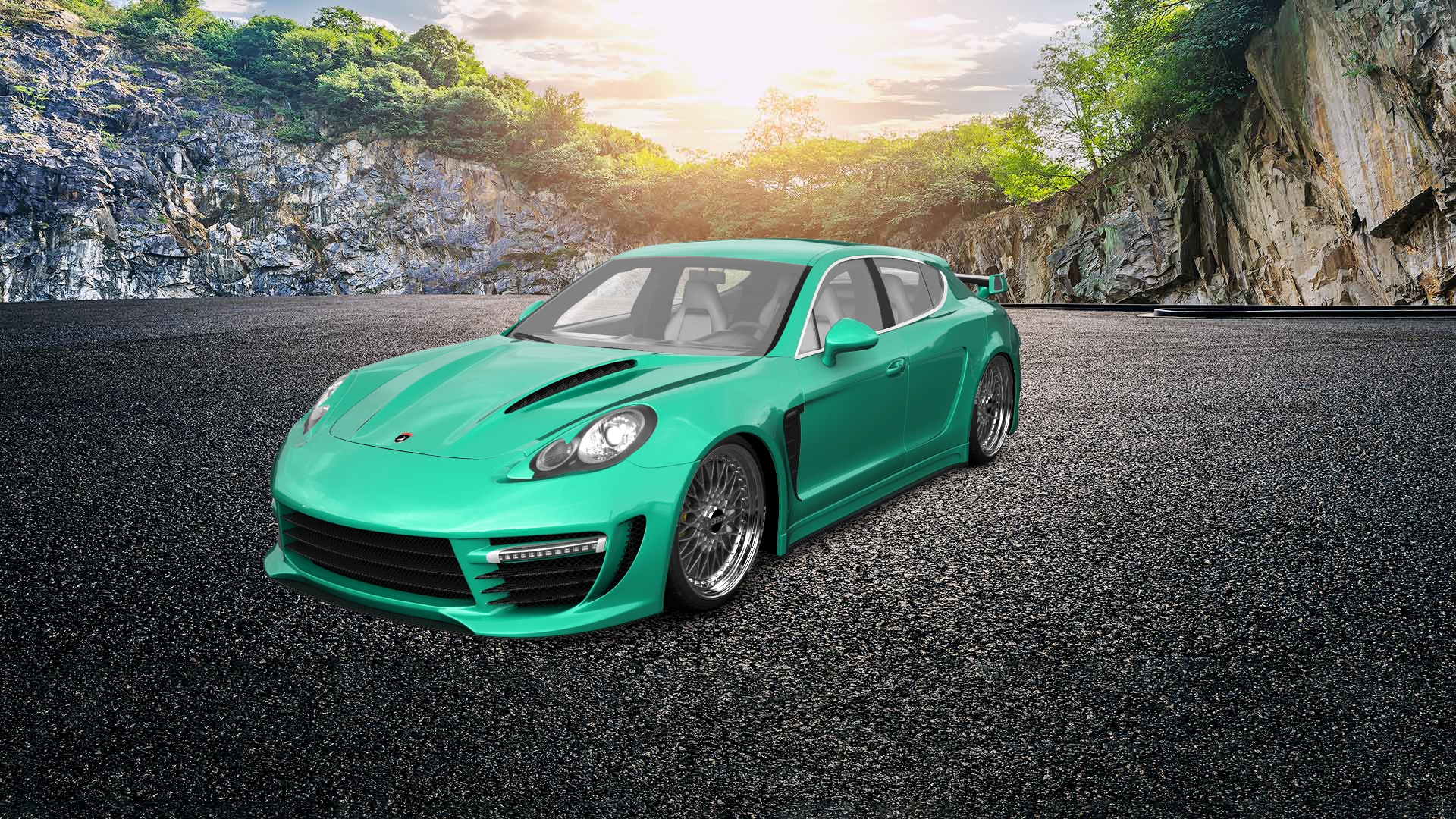 Porsche Panamera 4 door fastback saloon 2011