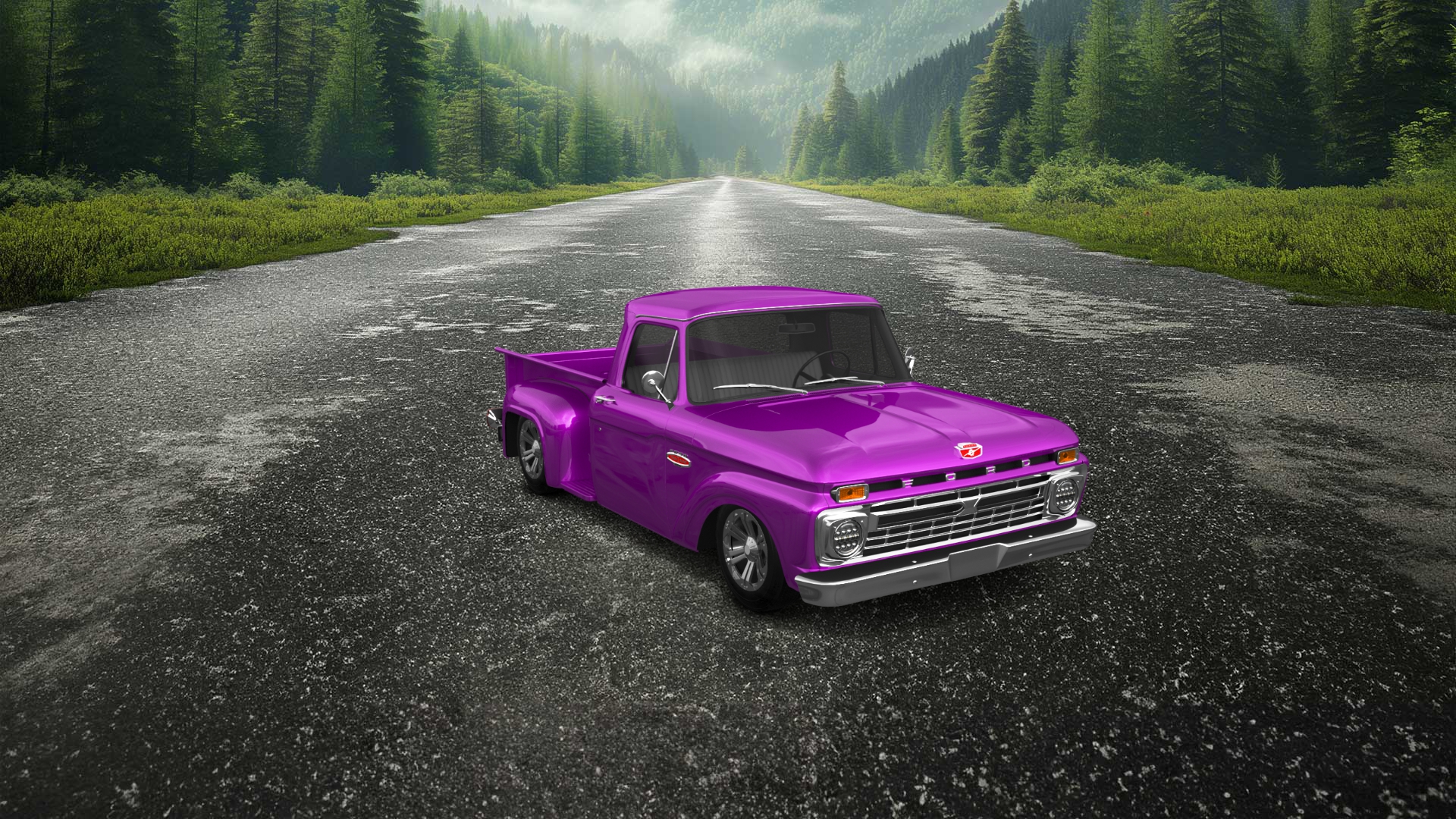 Ford F-100 Flareside 2 Door pickup truck 1961 tuning