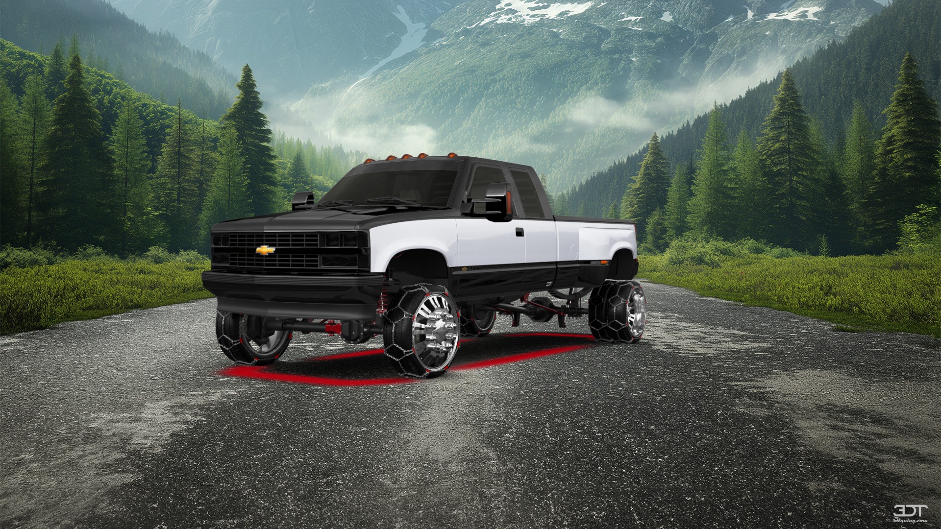 Chevrolet K3500 Extended Cab Pickup Truck 1988