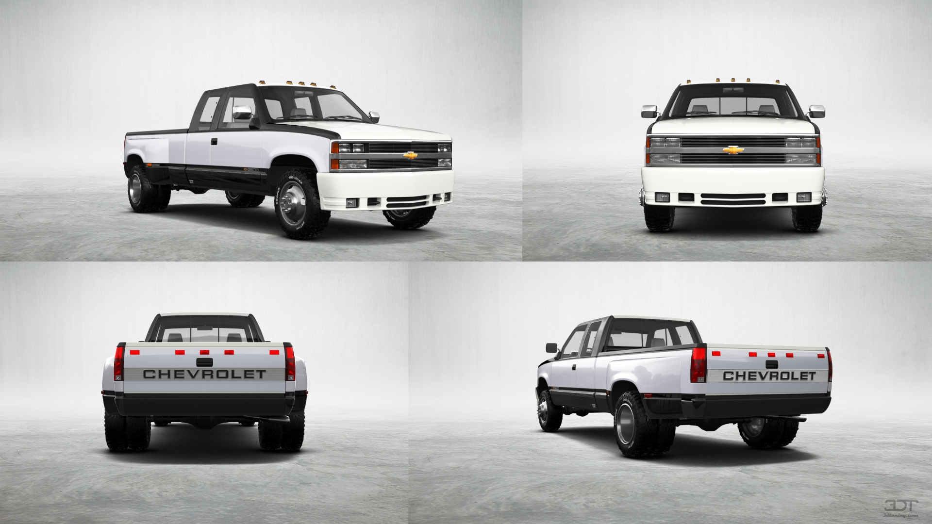 Chevrolet K3500 Extended Cab Pickup Truck 1988