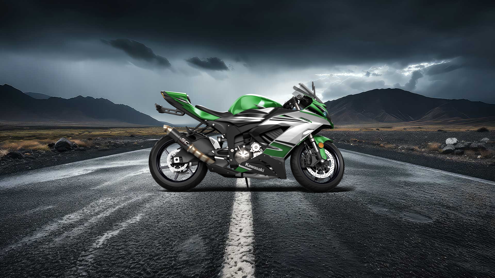 Kawasaki Ninja ZX 6R Sport Bike 2015 tuning