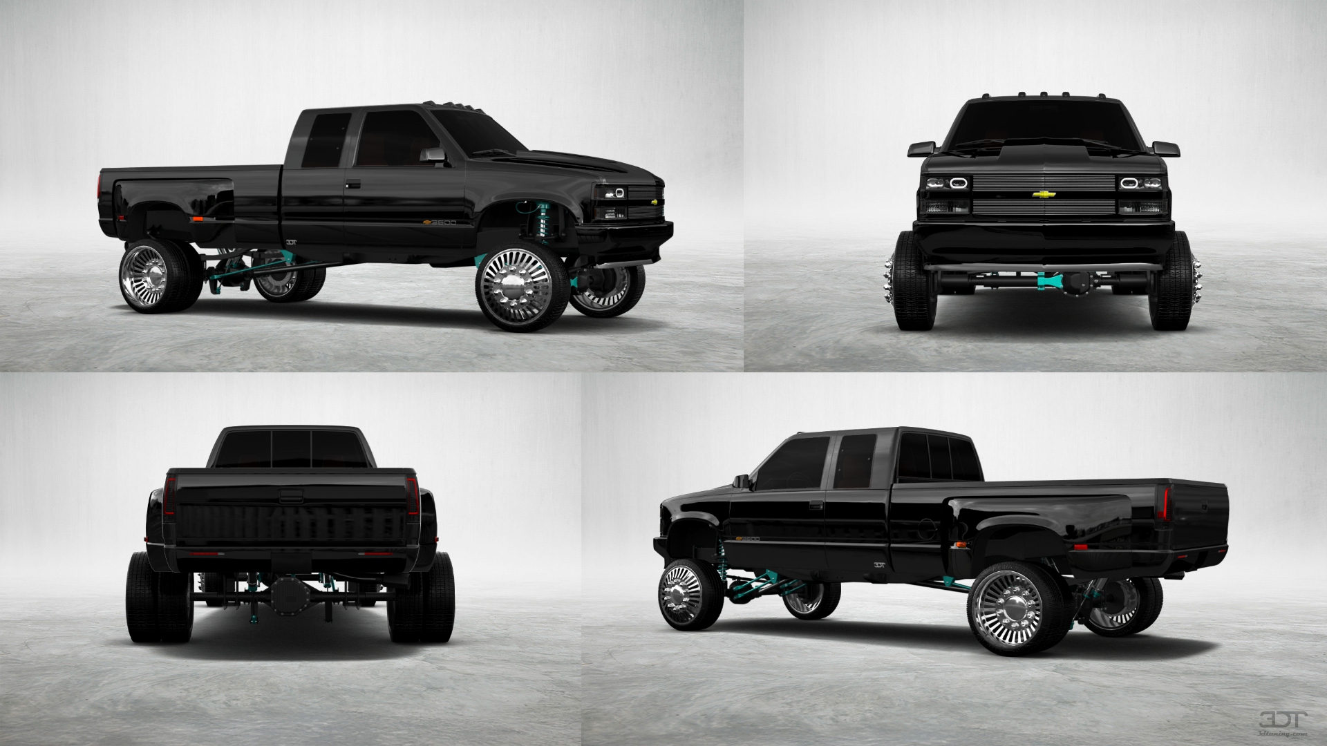 Chevrolet K3500 Extended Cab Pickup Truck 1988 tuning