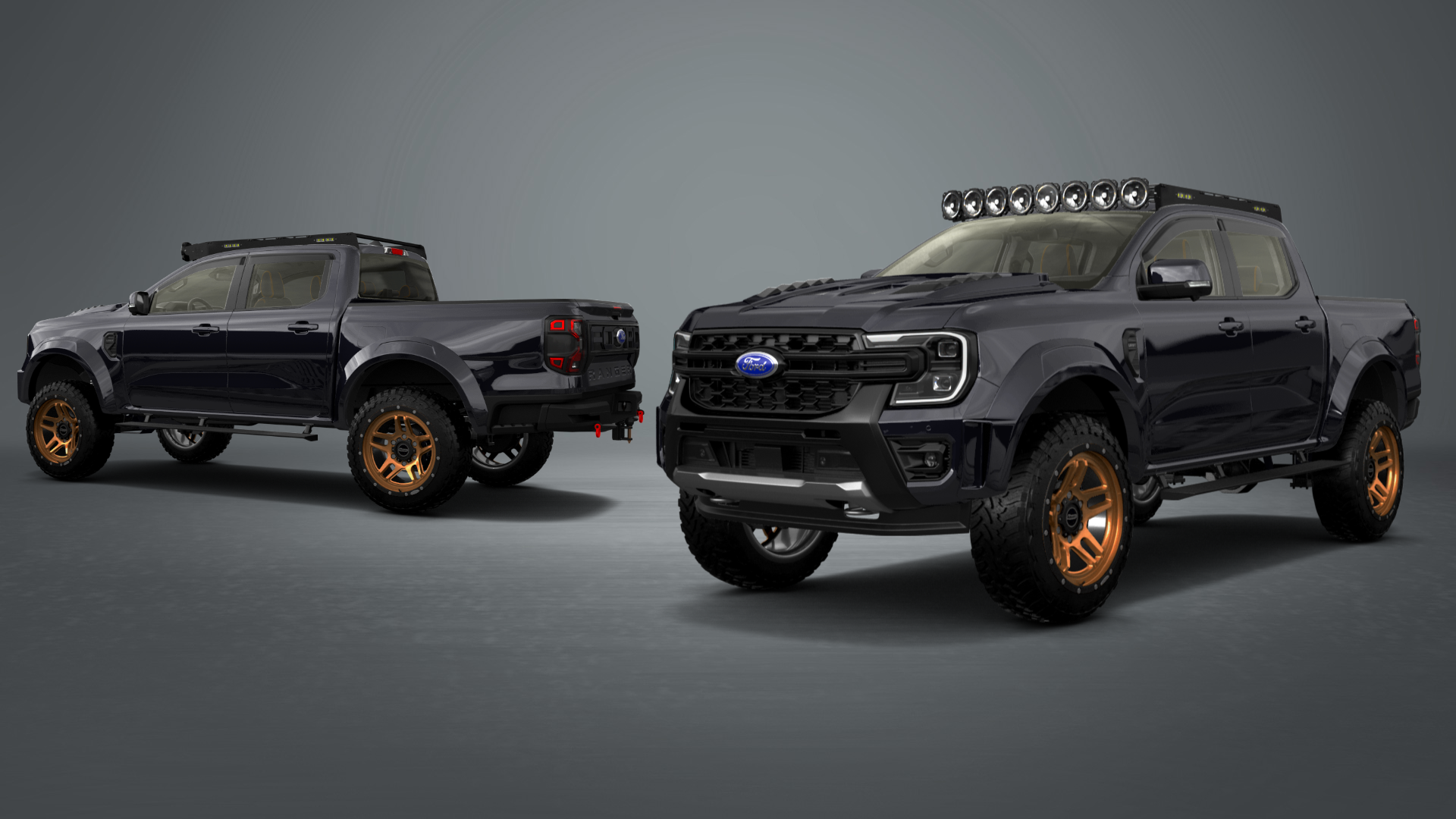 Ford Ranger 4 Door pickup truck 2022 tuning