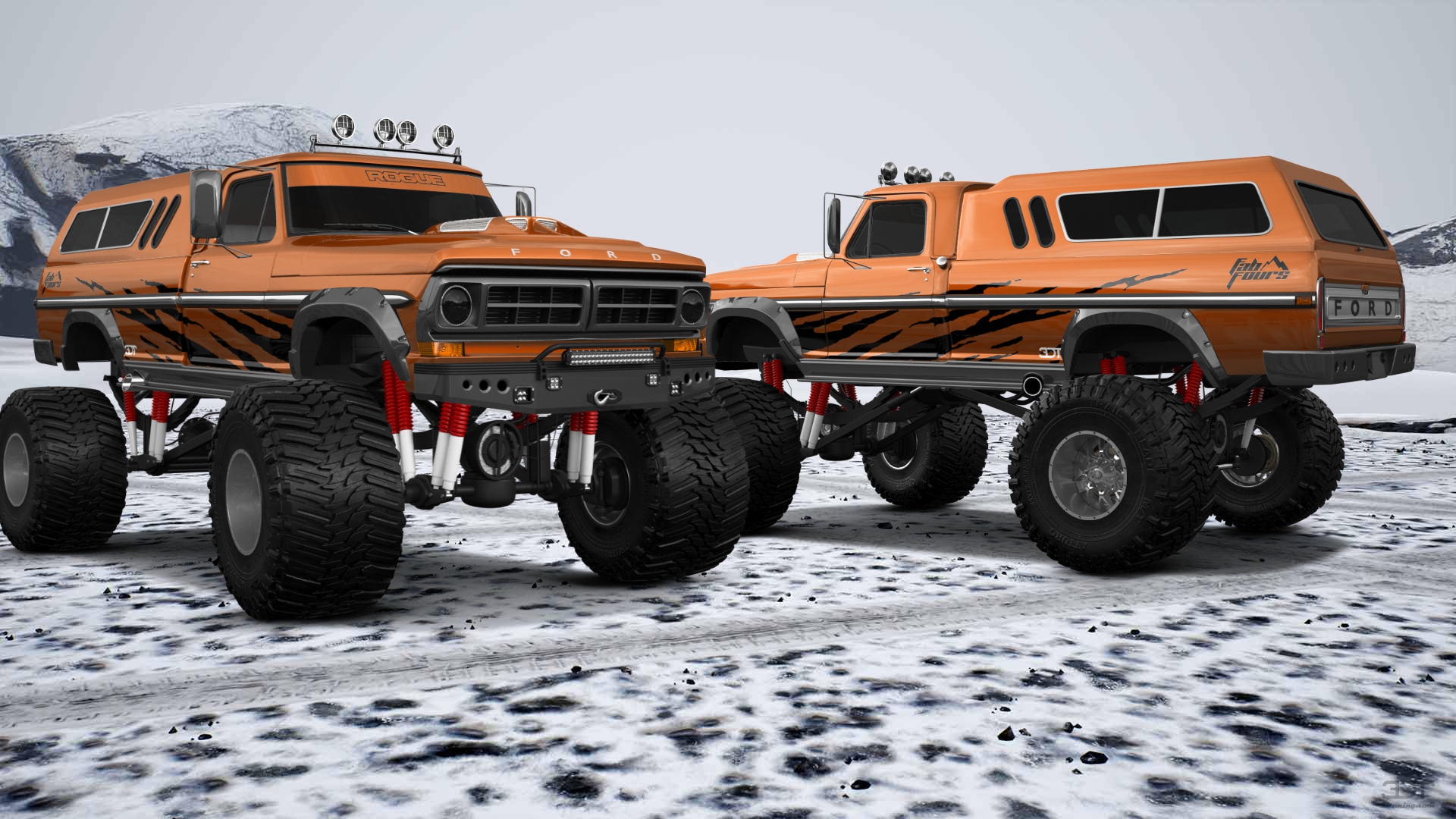 Ford F-250 2 Door pickup truck 1971 tuning