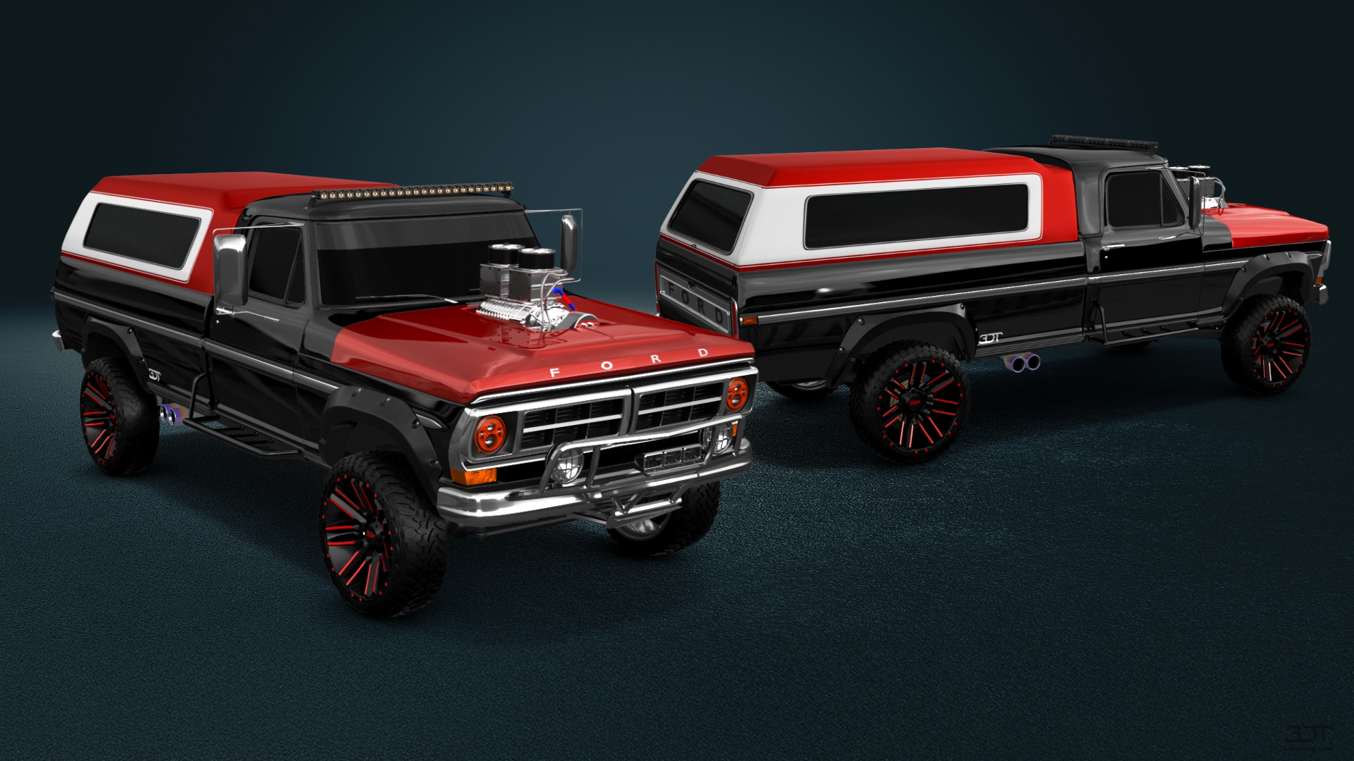 Ford F-250 2 Door pickup truck 1971 tuning