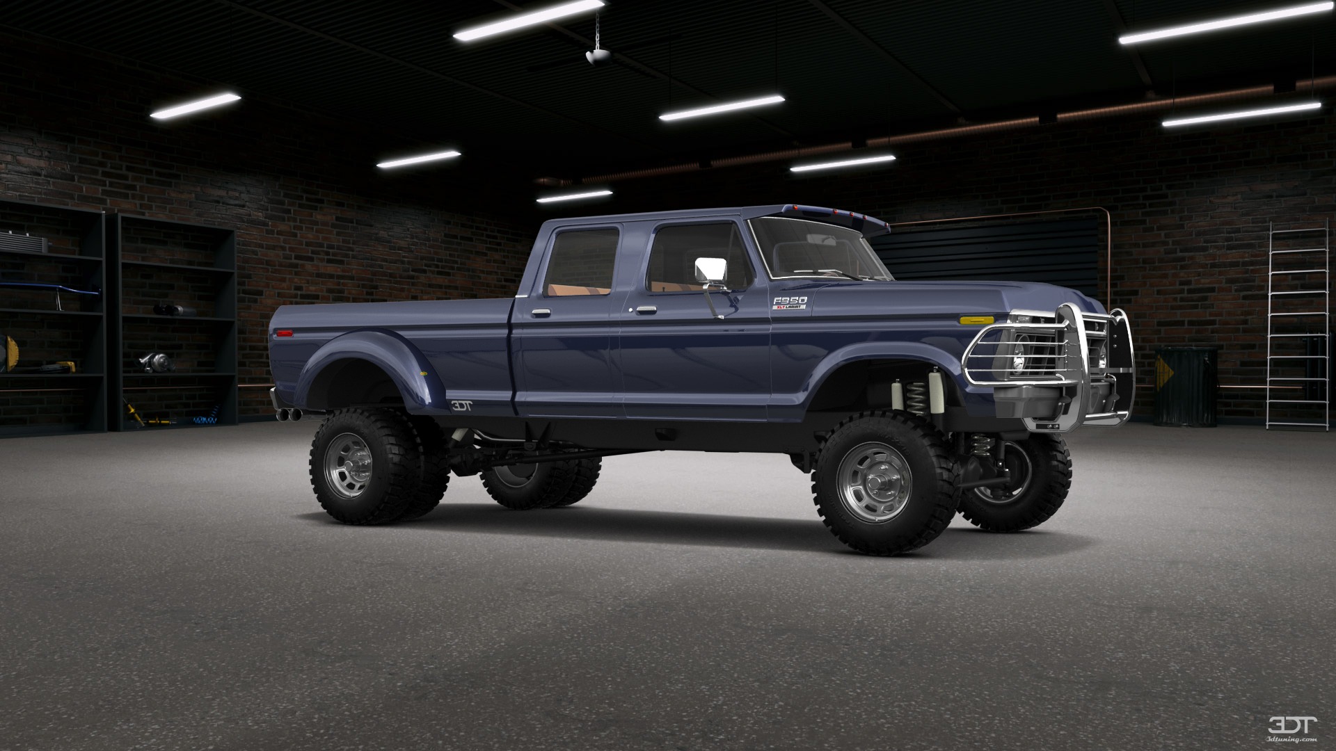 Ford F-350 Dually 4 Door pickup truck 1973 tuning
