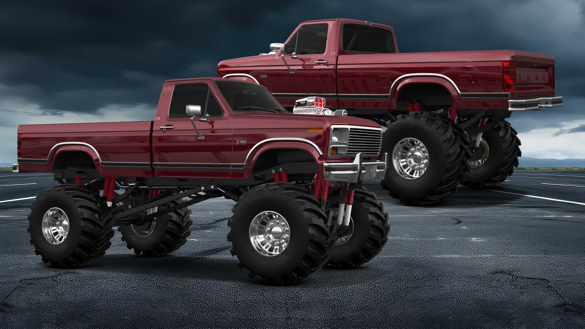 Ford F-150 2 Door pickup truck 1986 tuning