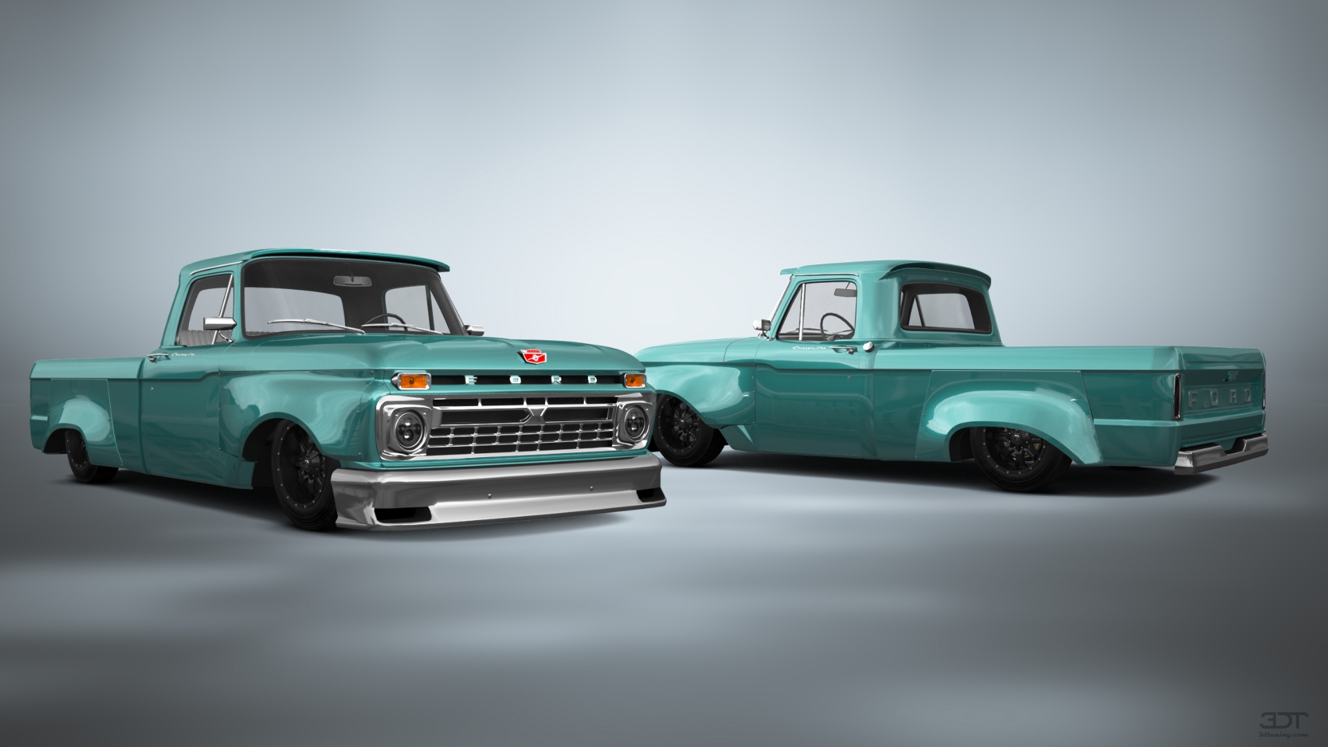 Ford F-100 Custom Cab 2 Door pickup truck 1966