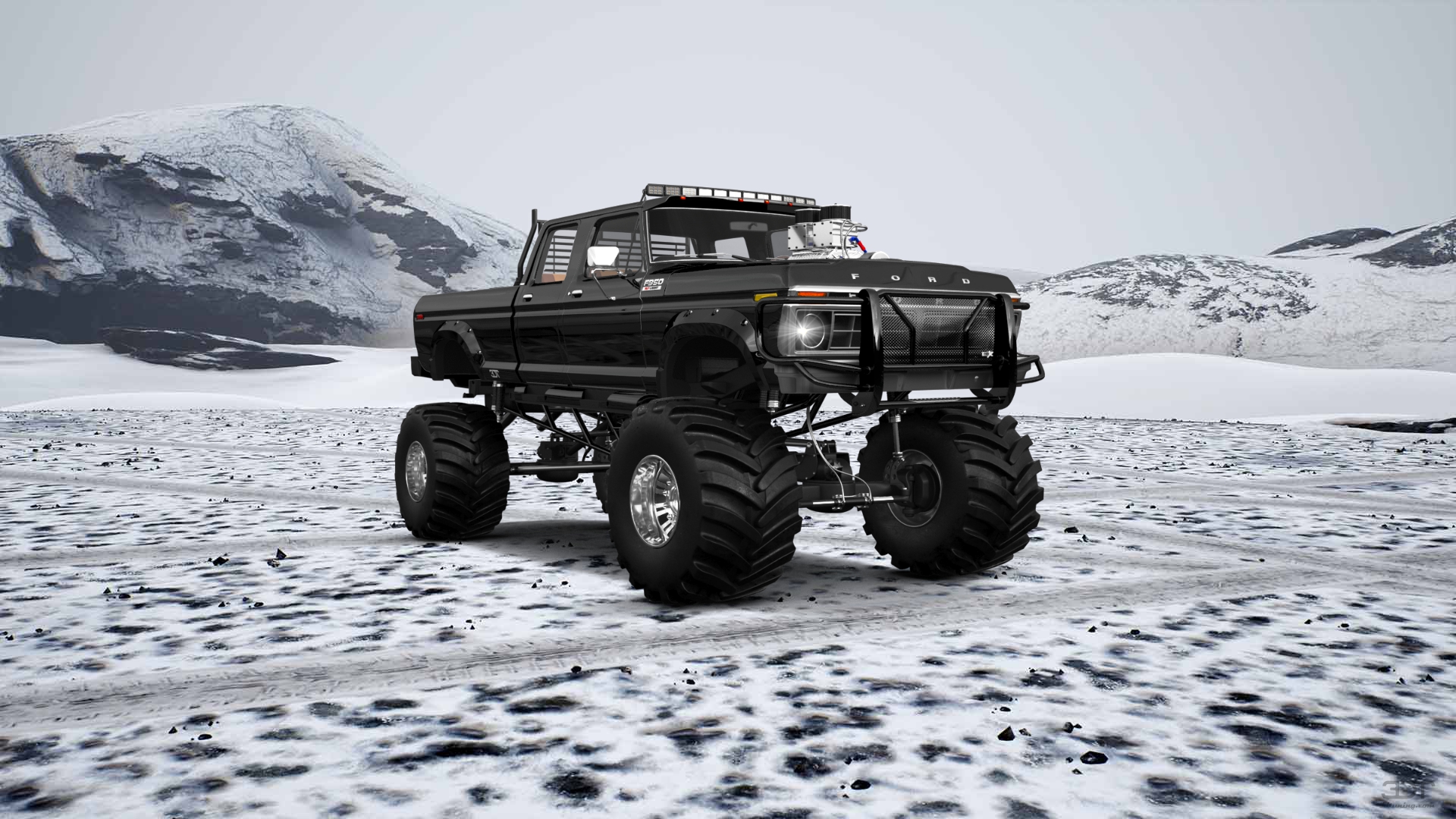 Ford F-350 Dually 4 Door pickup truck 1973