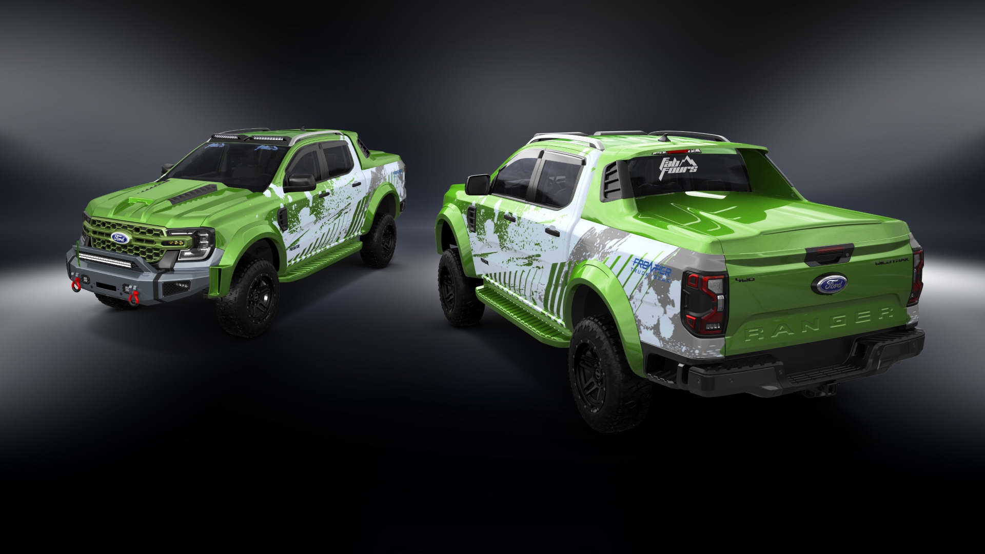 Ford Ranger 4 Door pickup truck 2022 tuning