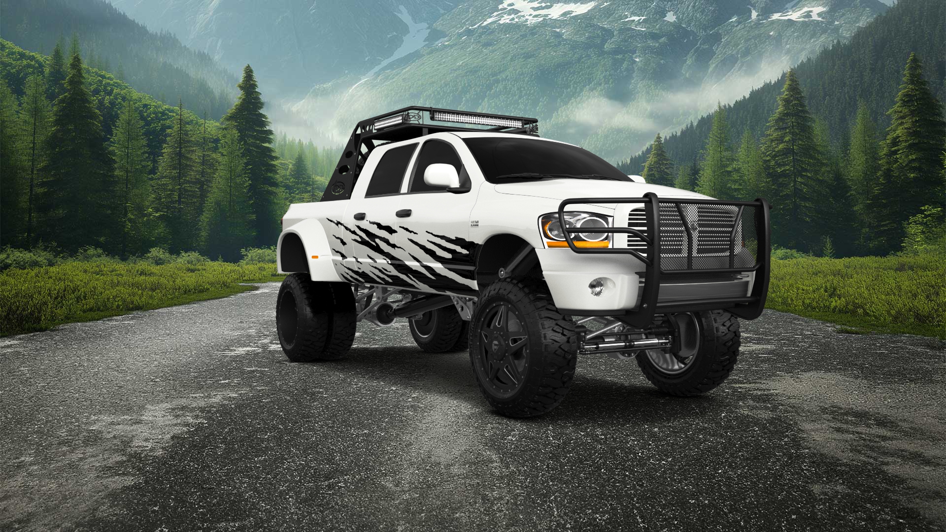 Dodge Ram 3500 Dually 4 Door pickup truck 2007 tuning