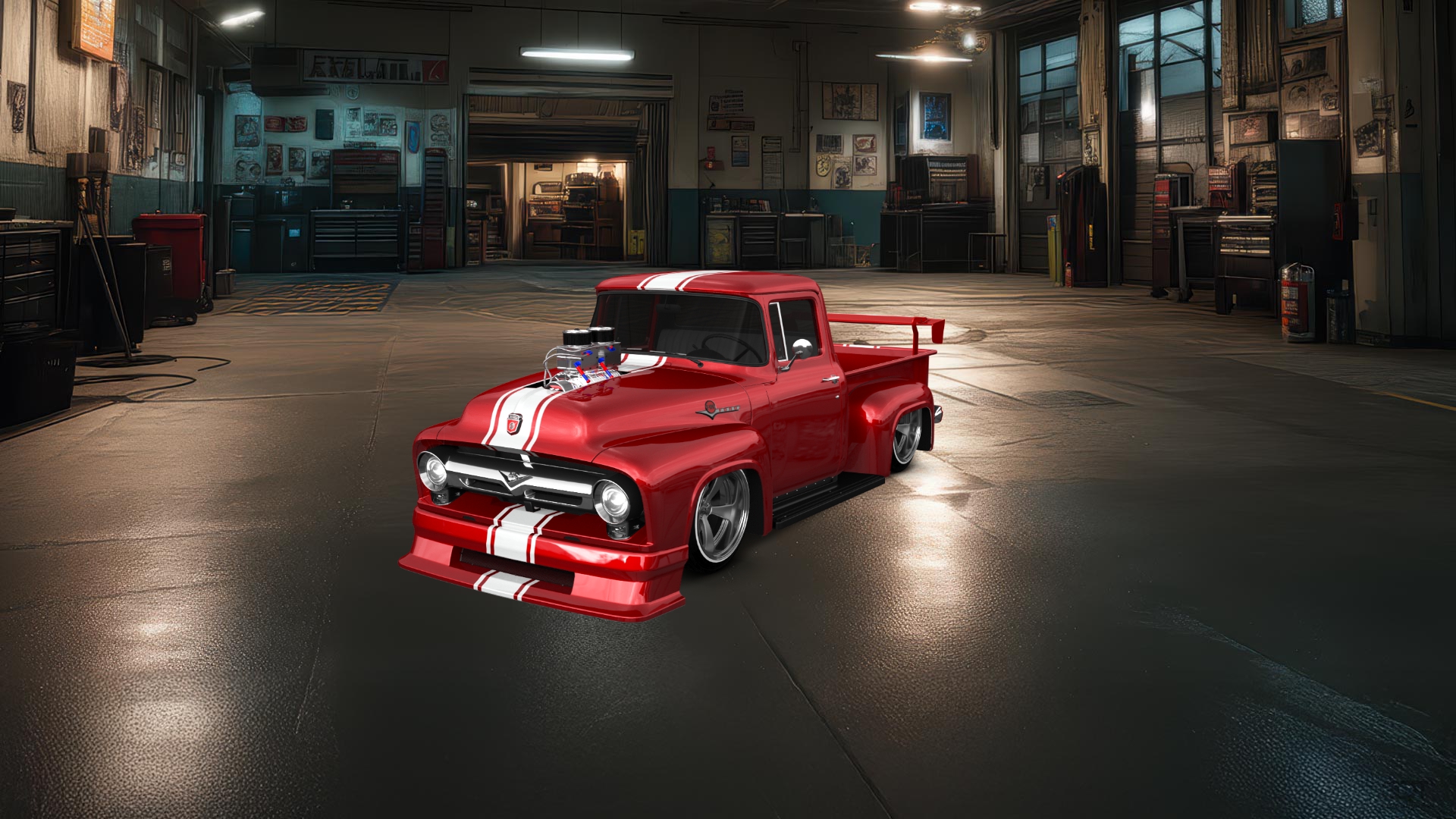 Ford F-100 2 Door truck 1956 tuning