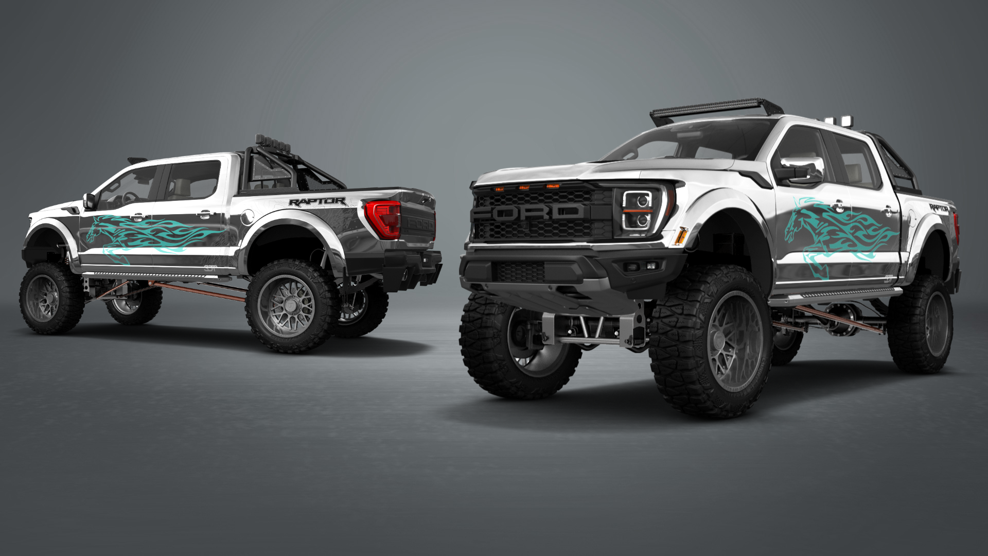 Ford F-150 Raptor 4 Door pickup truck 2021