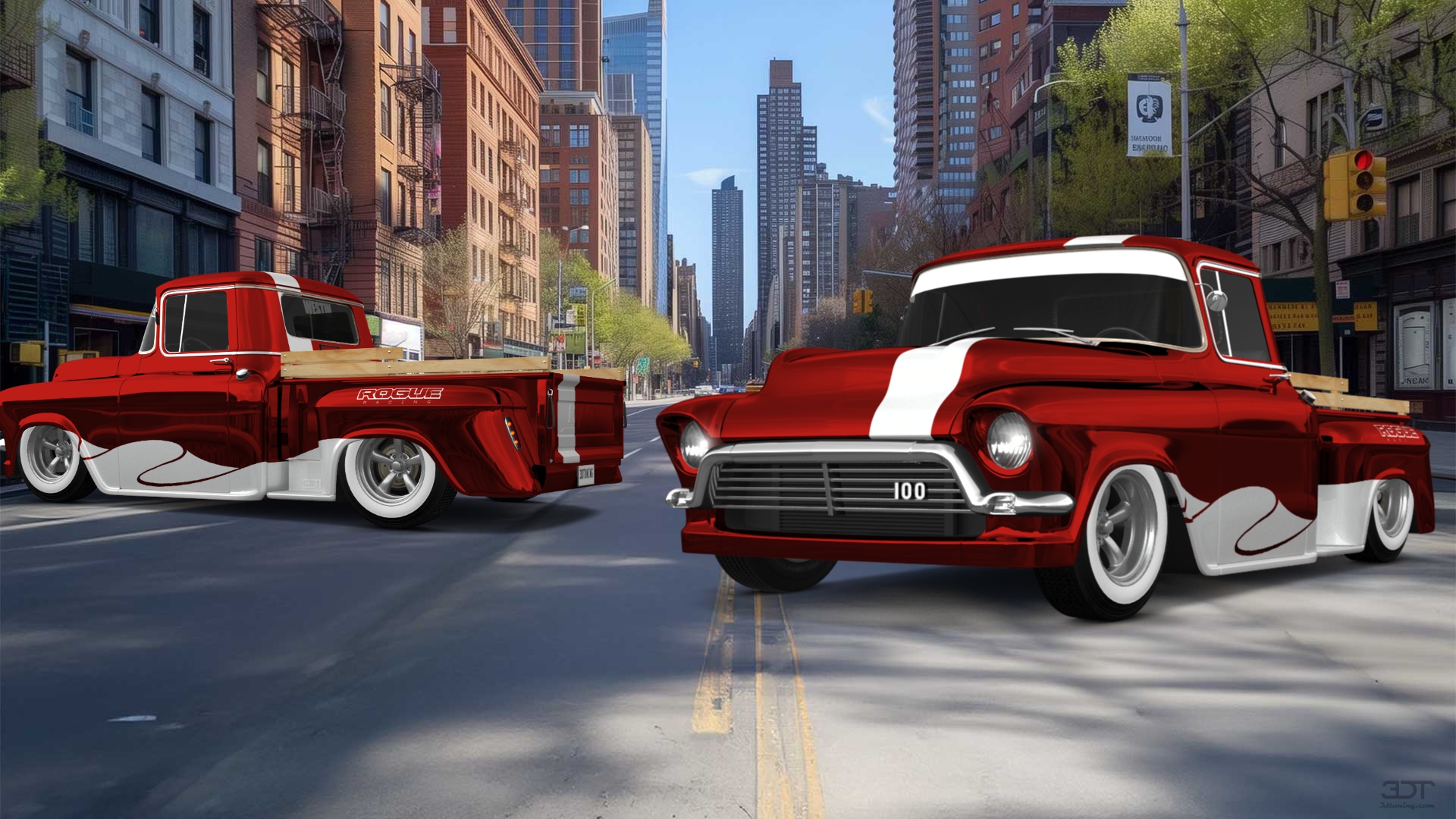 GMC 100 Stepside 2 Door pickup truck 1957 tuning