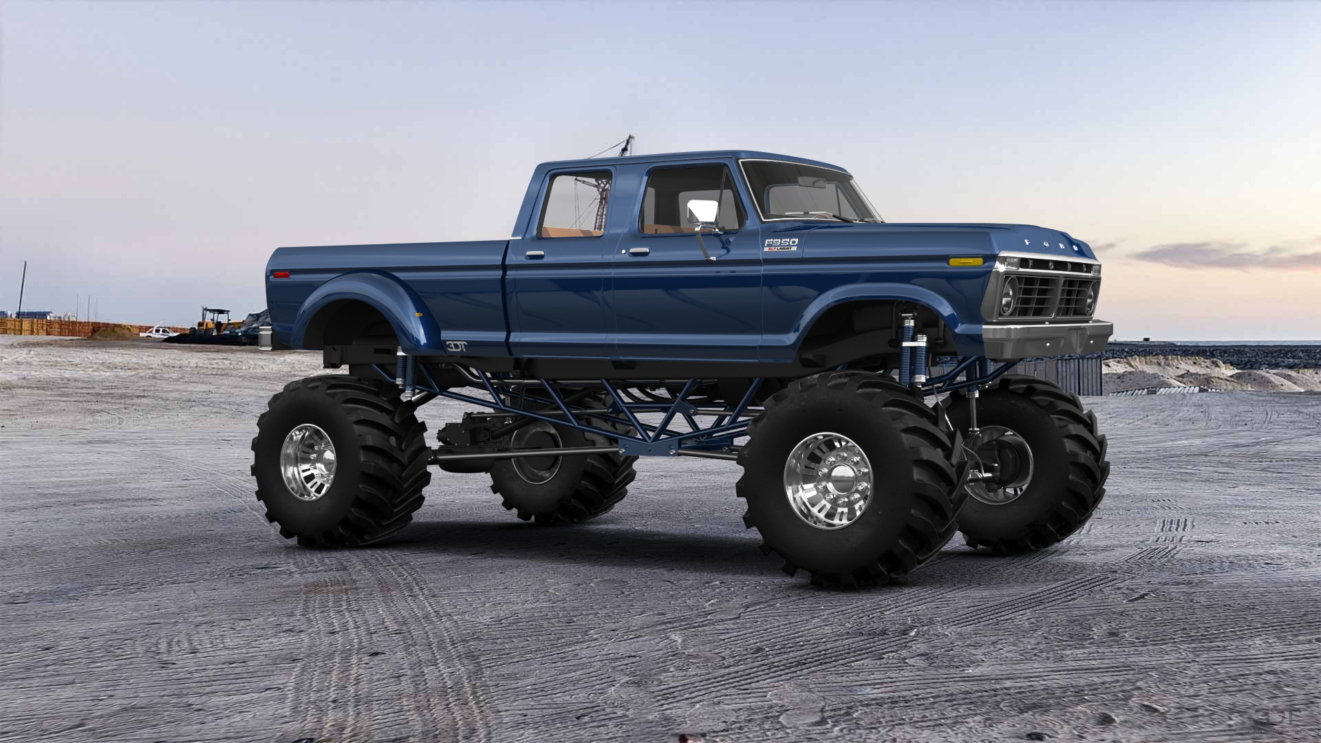 Ford F-350 Dually 4 Door pickup truck 1973 tuning