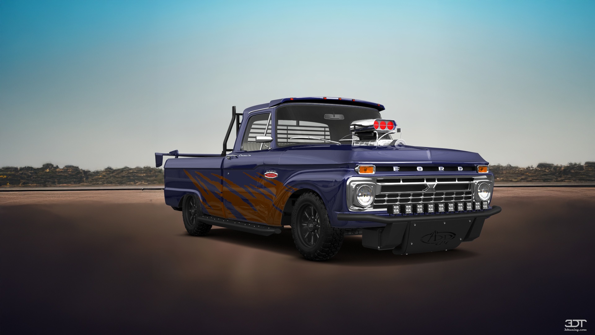 Ford F-100 Custom Cab 2 Door pickup truck 1966