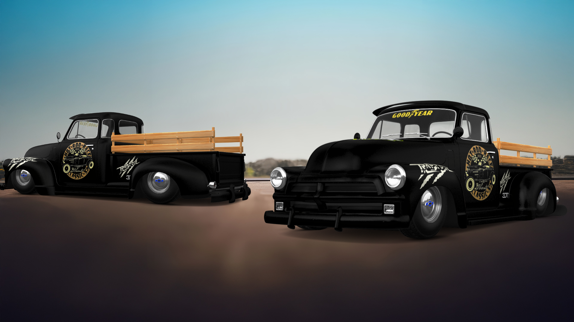 Chevrolet 3100 2 Door pickup truck 1954 tuning