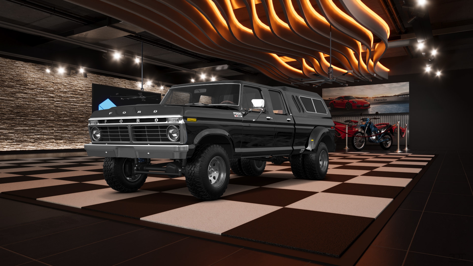 Ford F-350 Dually 4 Door pickup truck 1973