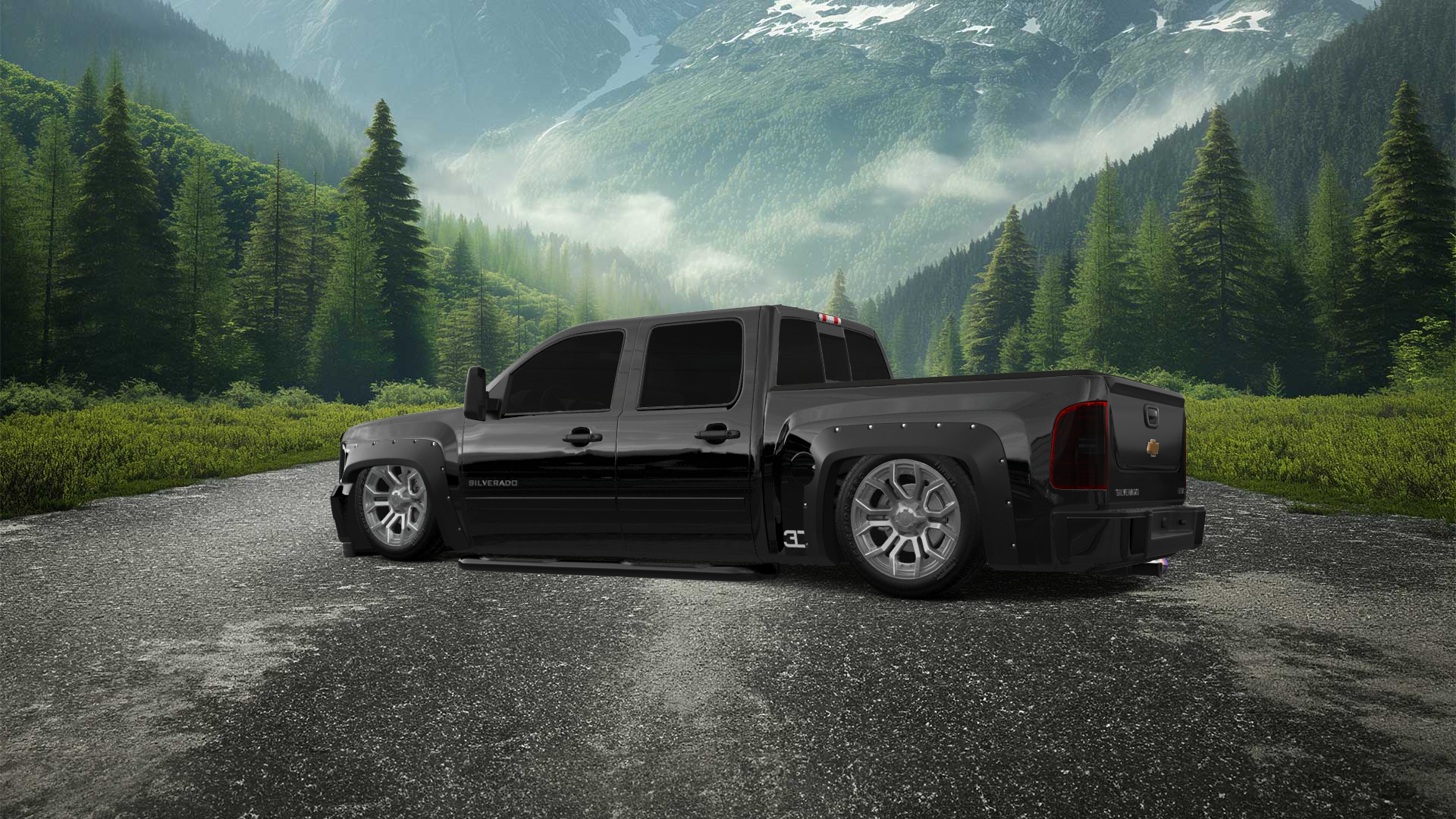 Chevrolet Silverado 1500 Crew Cab 4 Door pickup truck 2007 tuning