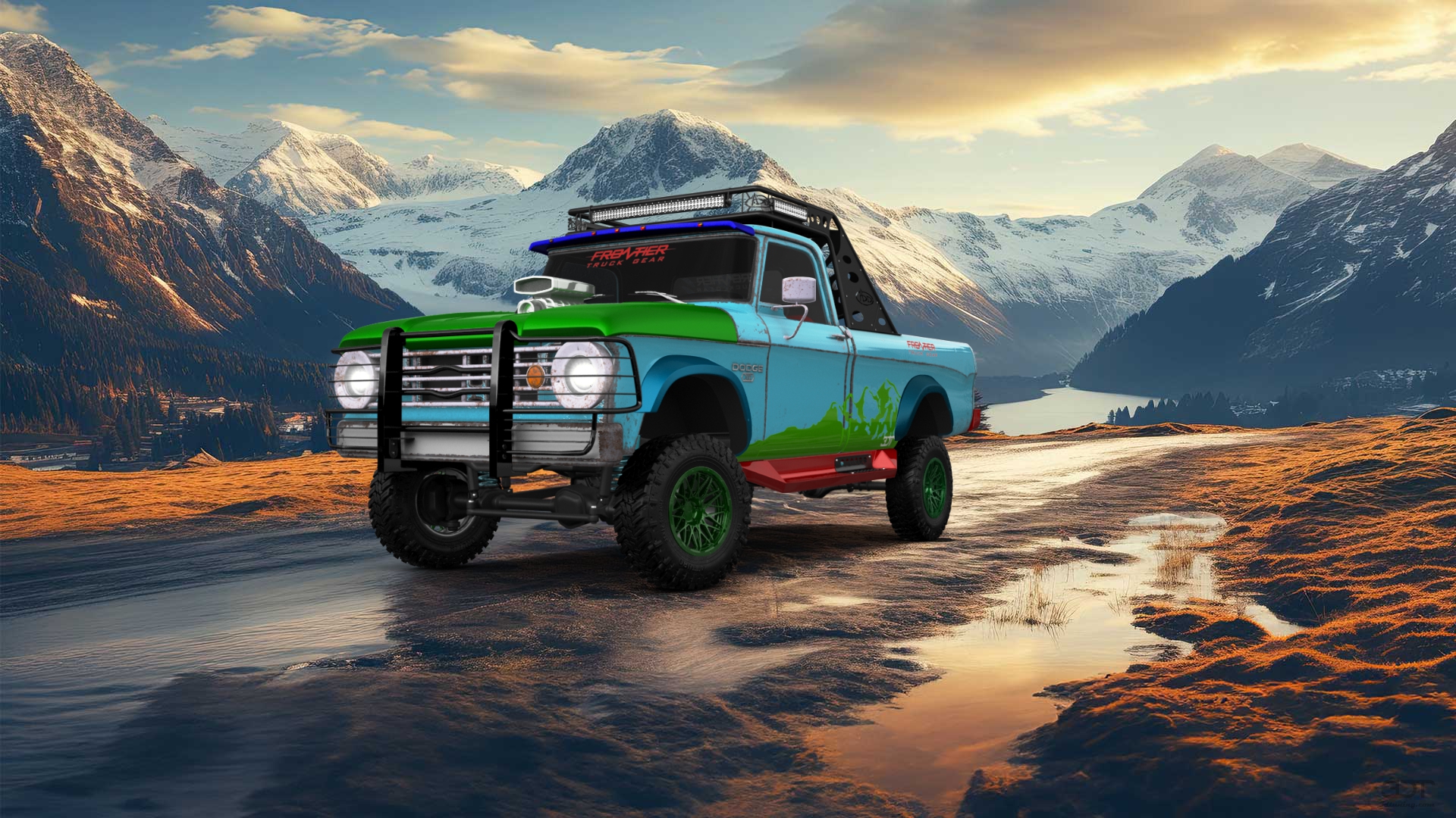 Dodge Power Wagon W200 2 Door pickup truck 1966 tuning