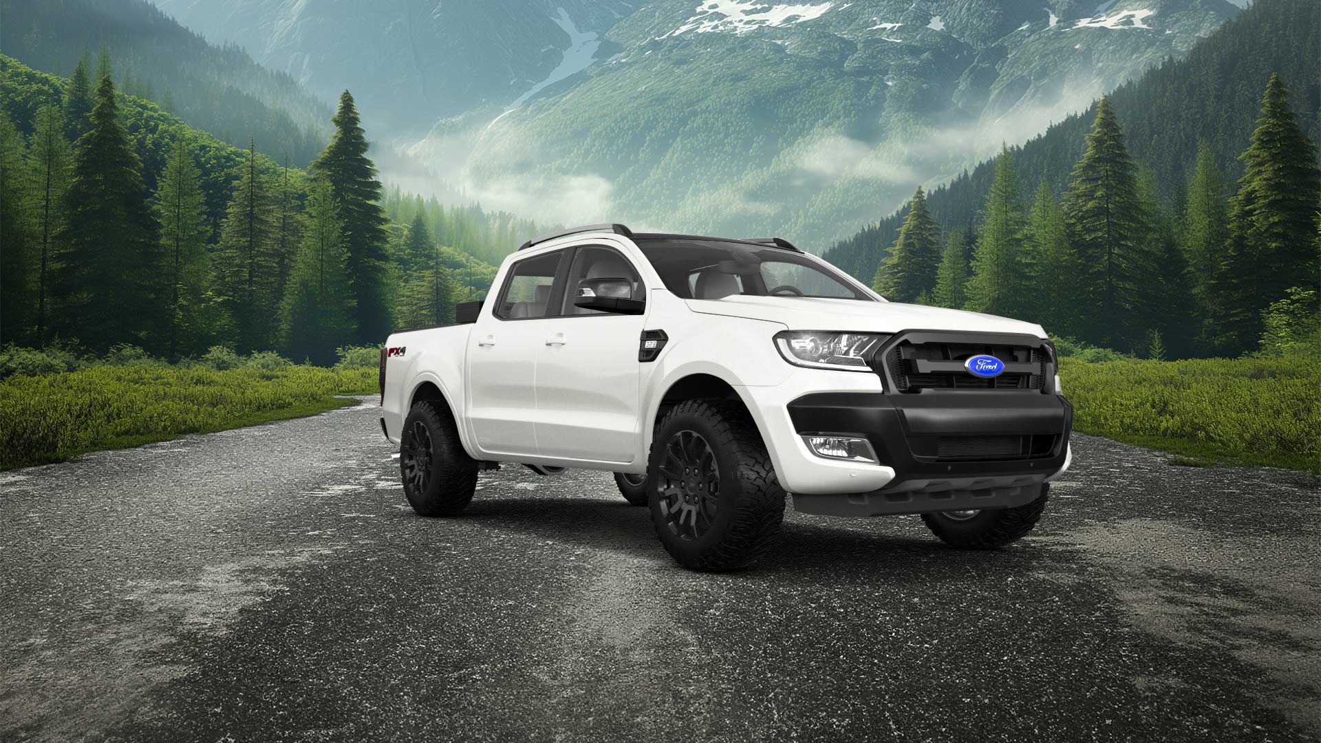 Ford Ranger 4 Door pickup truck 2019 tuning