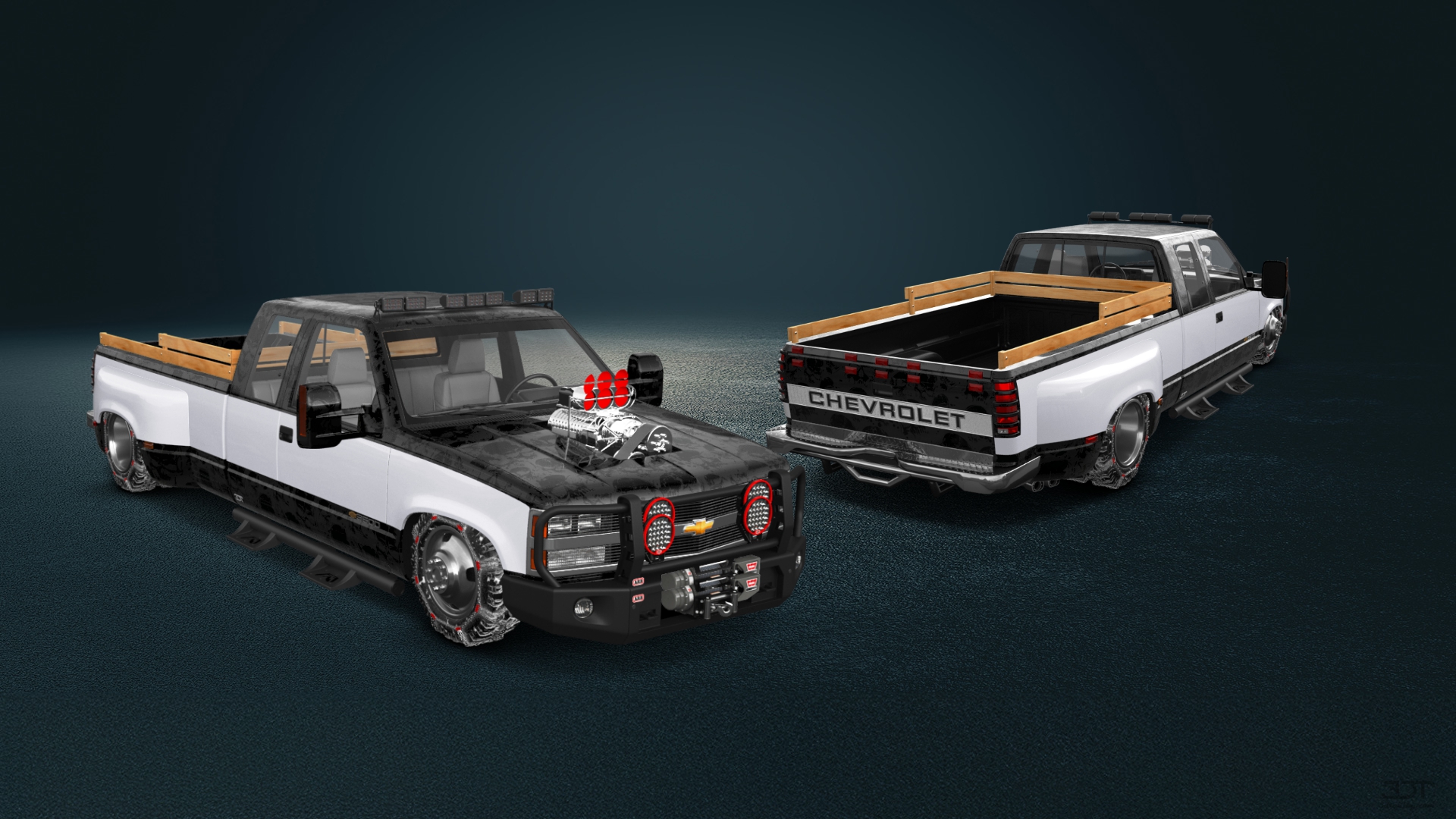 Chevrolet K3500 Extended Cab Pickup Truck 1988 tuning